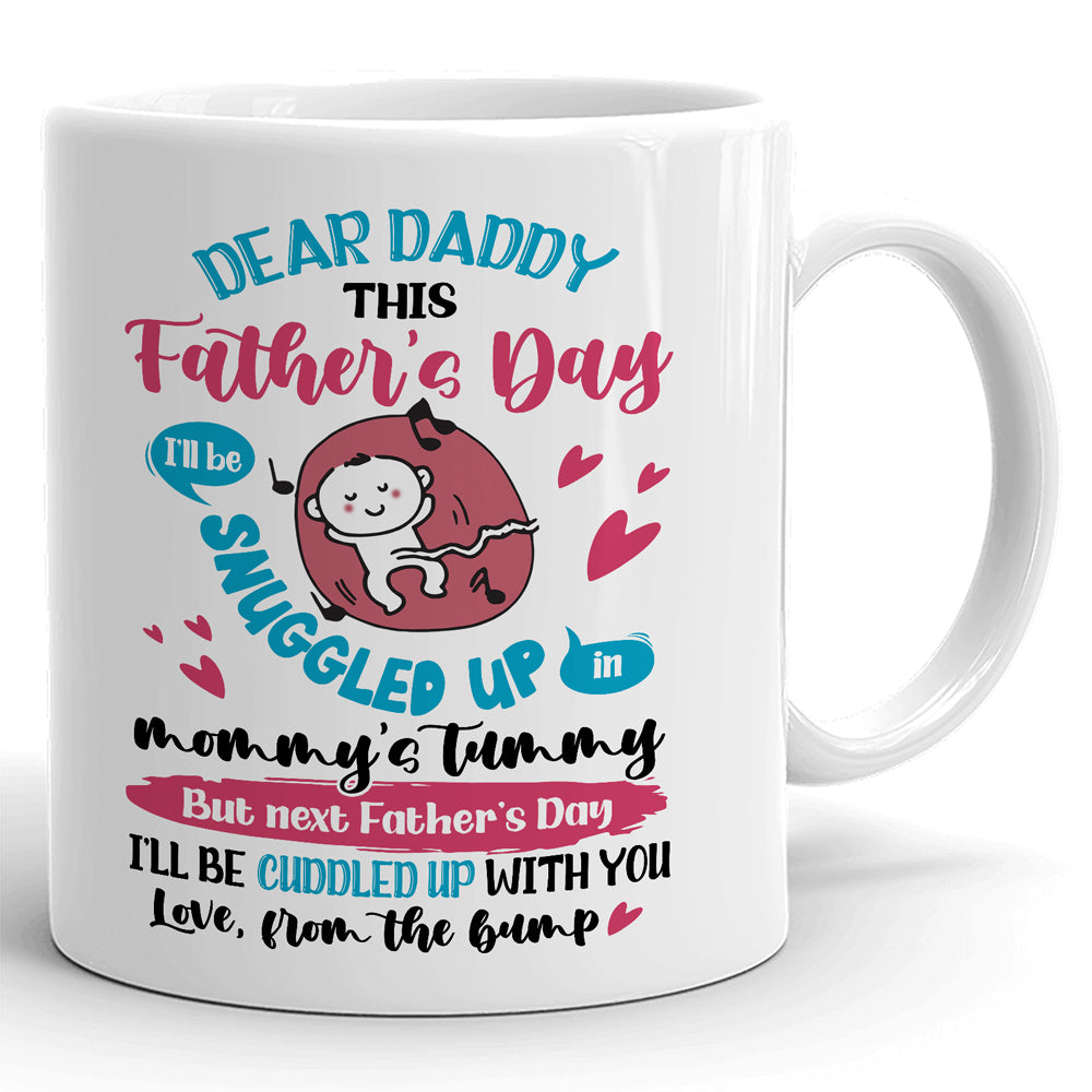 Love From Bump Father's Day Mugs Personalized Gift For Expecting Dad