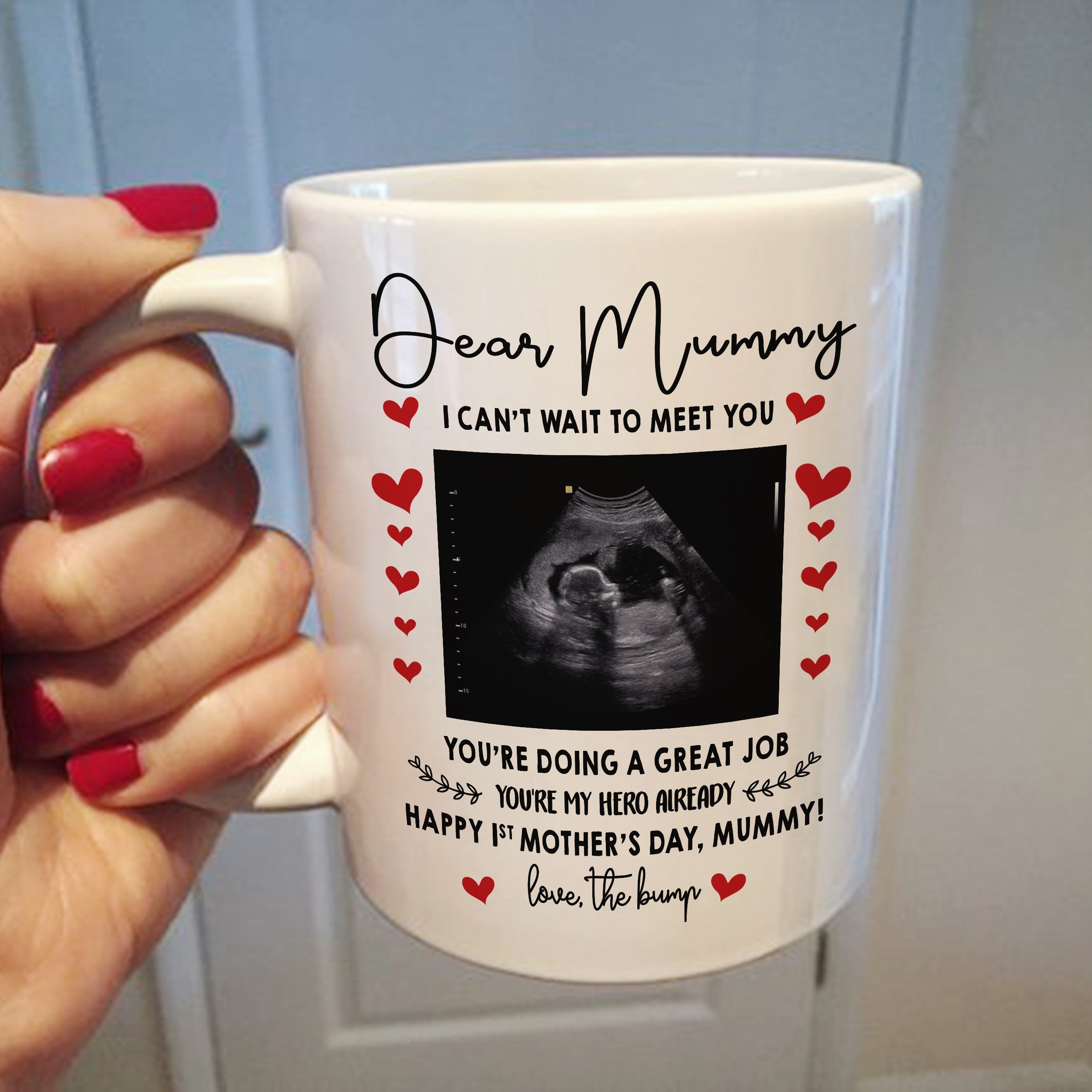 Personalized Gift For Expecting Mom Happy First Mother's Day Mummy Mug