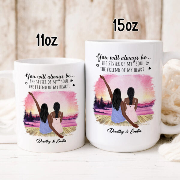 Best Friend Bestie BFF Long Distance Friendship Mug