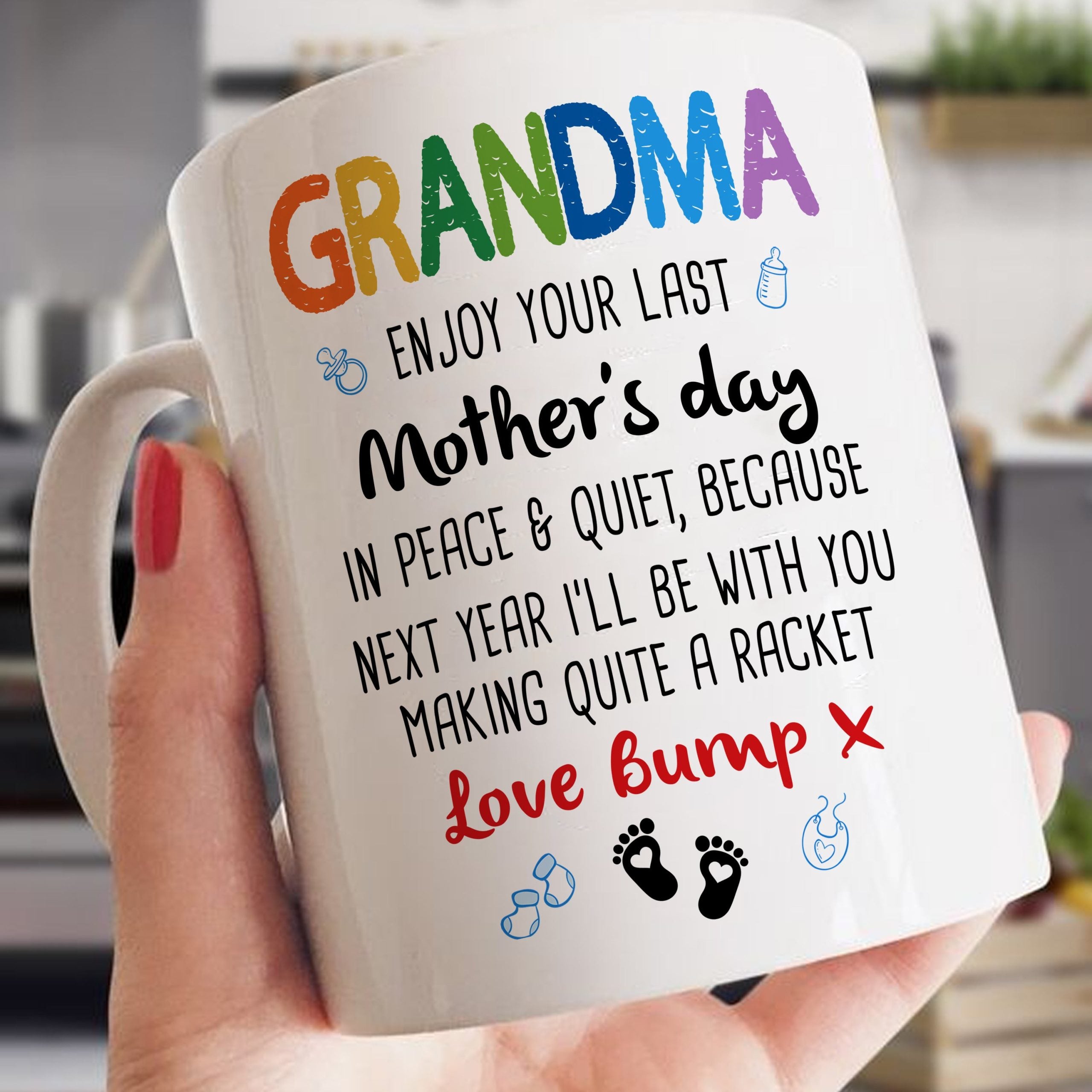 Gift For Grandma Making Quite A Racket Grandma Mother's Day Mug