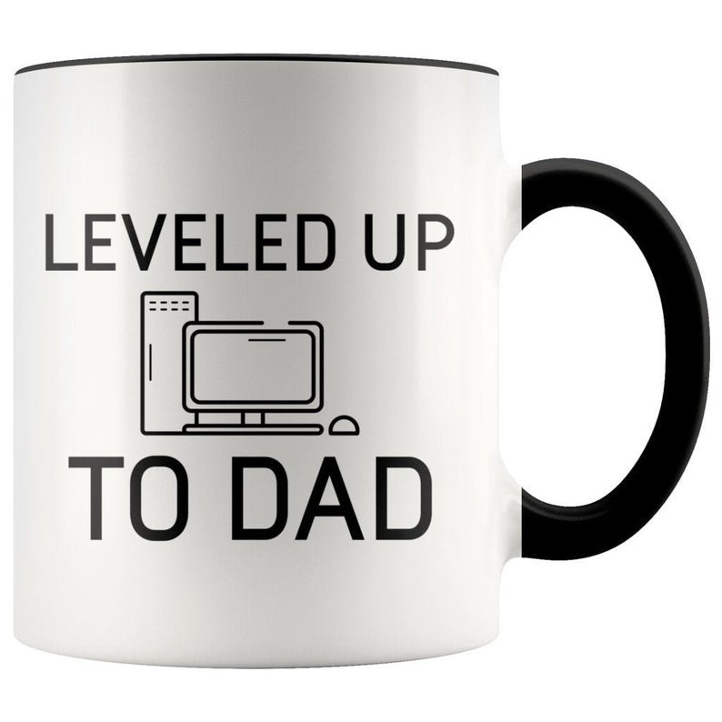 Leveled Up To Dad Mugs Gift For Dad