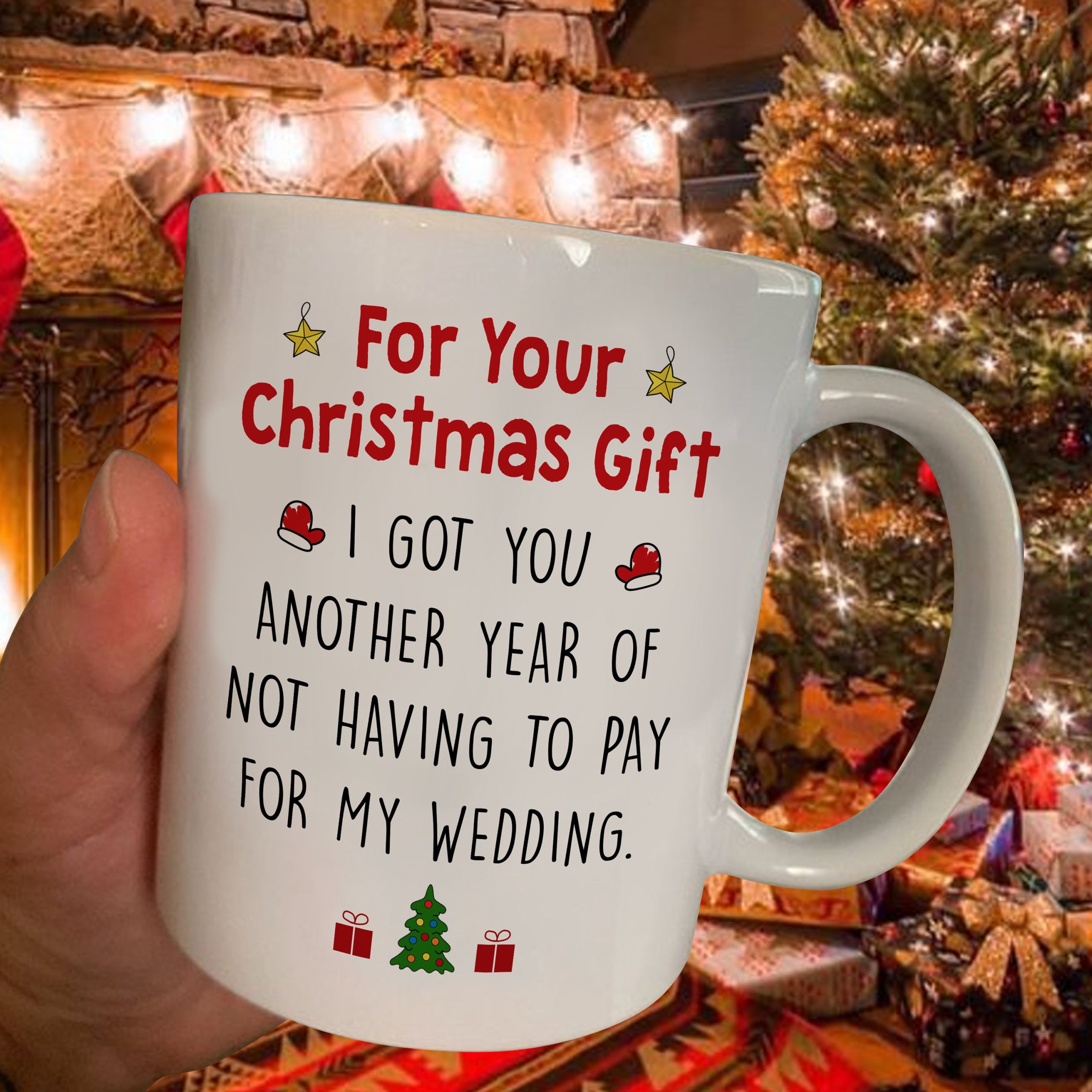 Funny Gift For Dad Not Having To Pay For Wedding Mug