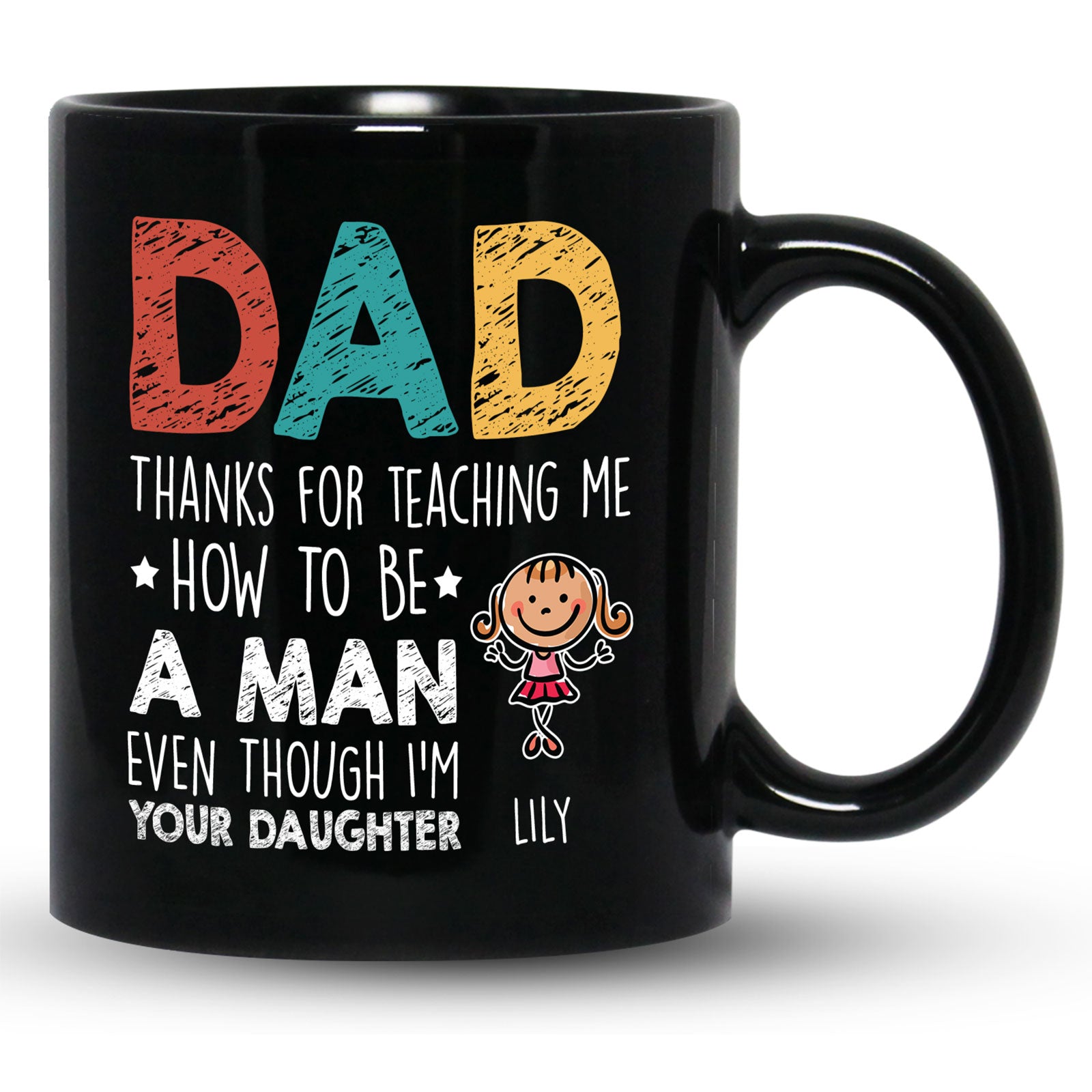 Thanks For Teaching Me How To Be Mugs Personalized Gift For Dad From Daughter