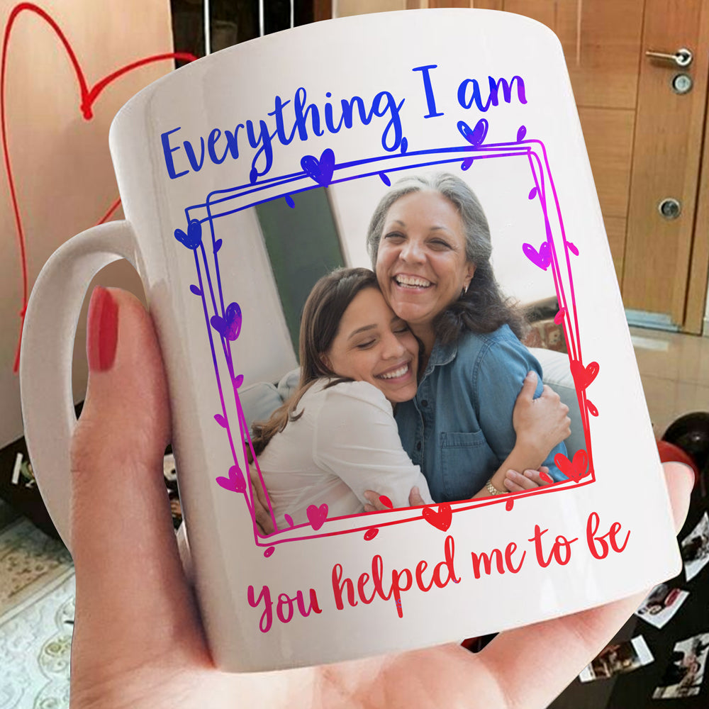 Personalized You Helped Me To Be Mug