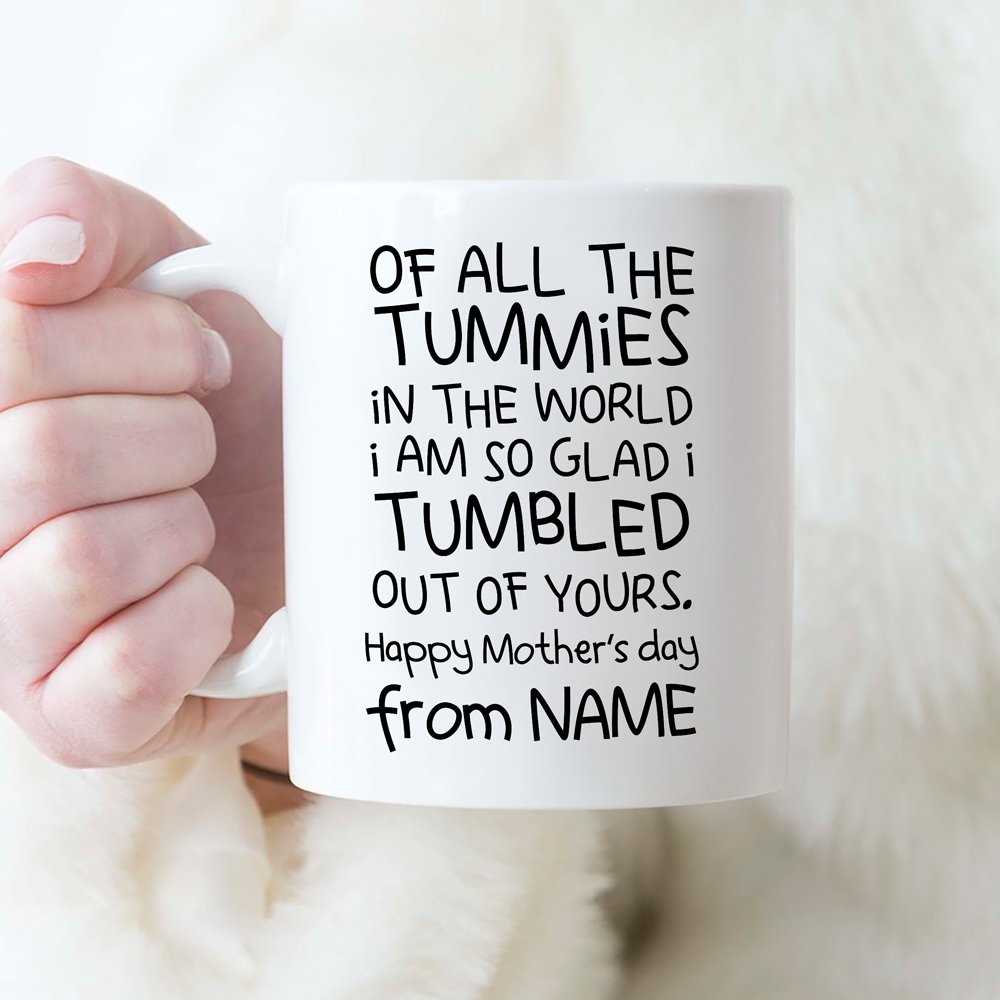 Personalized Of All The Tummies Mug