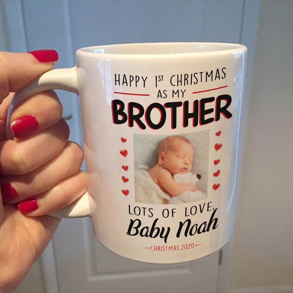 Personalized 1st Christmas As My Brother Mug