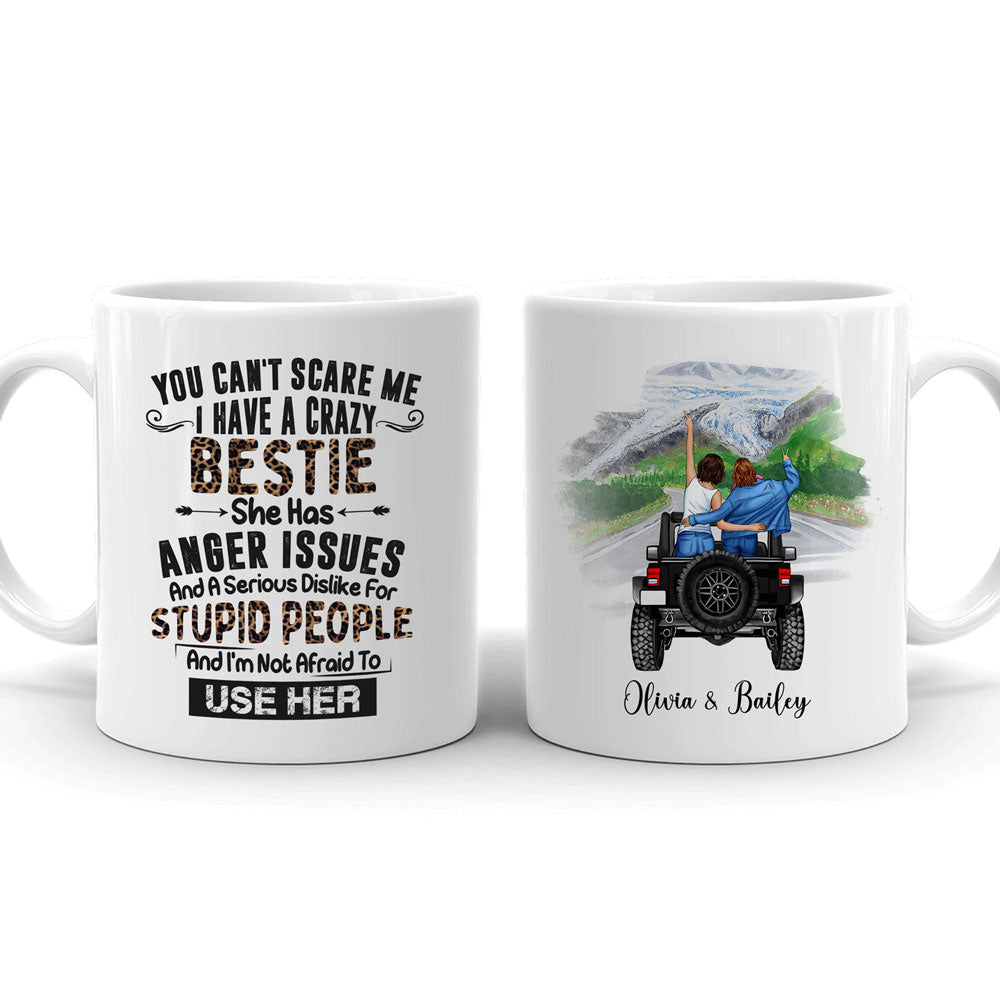 BFF Best Friend Crazy Bestie Funny Personalized Mug