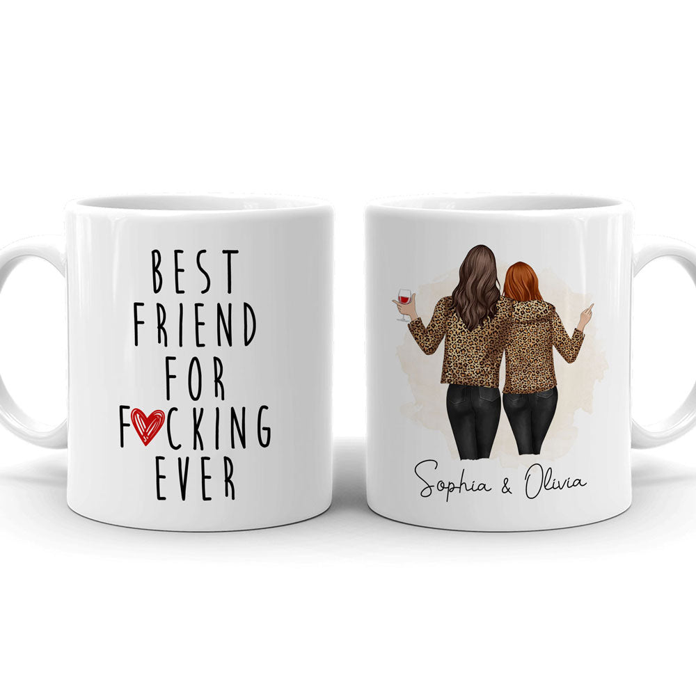 BFF Bestie Best Friend For F Ever Funny Personalized Mug