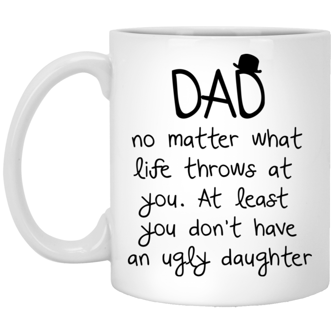 Dad From Daughter White/Black Coffee Mug All Size Mug