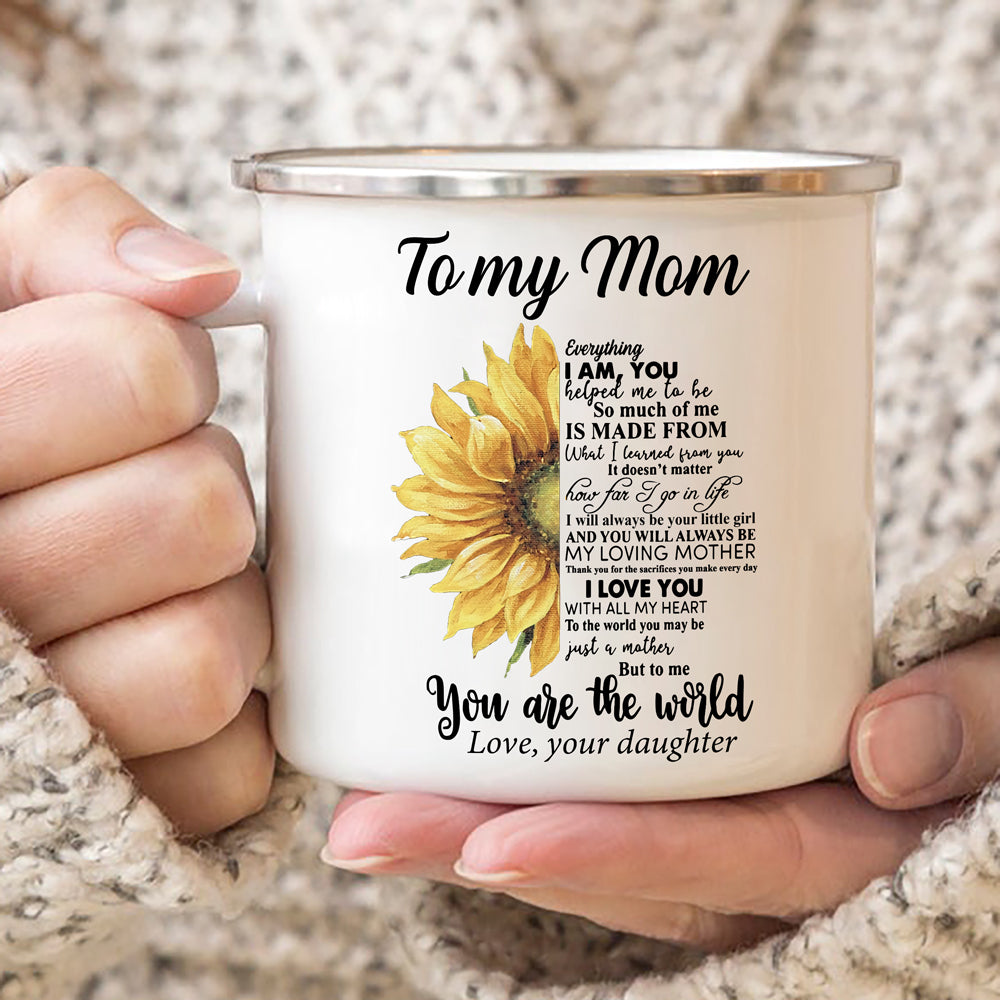 Sunflower Always Your Little Girl Campfire Mug Gift For Mom