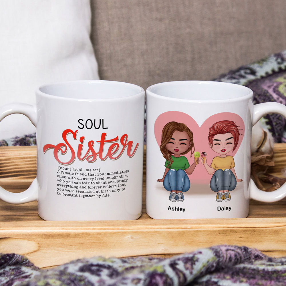 Best Friends Soul Sister Definition Funny Personalized Mug