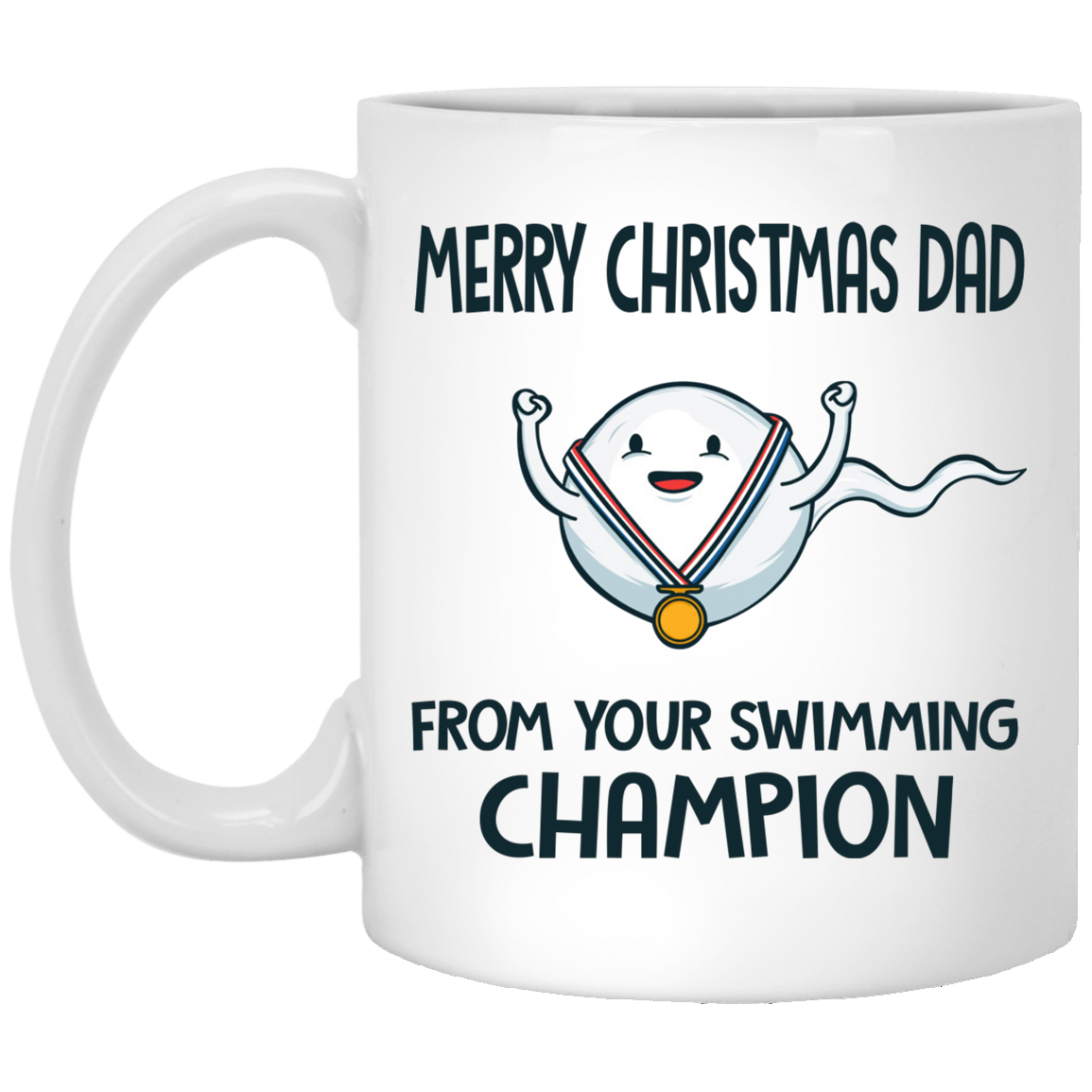 Merry Christmas From Your Swimming Champions Christmas  Gift For Dads