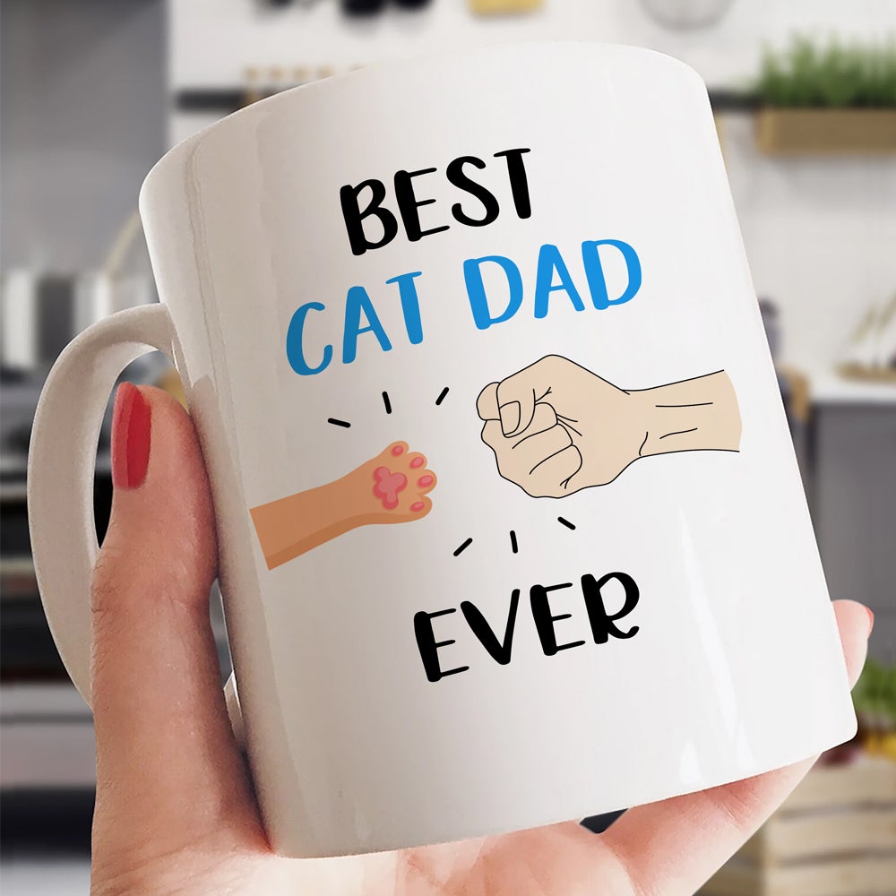 Personalized Gift For Cat Dad Best Cat Dad Ever Mug