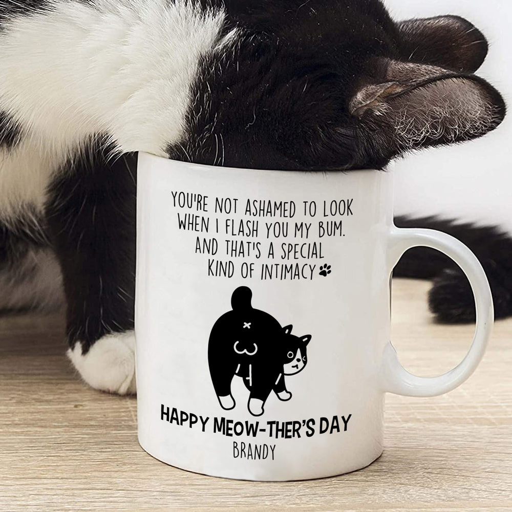 Cat Mom Mother's Day Special Intimacy Funny Personalized Mug