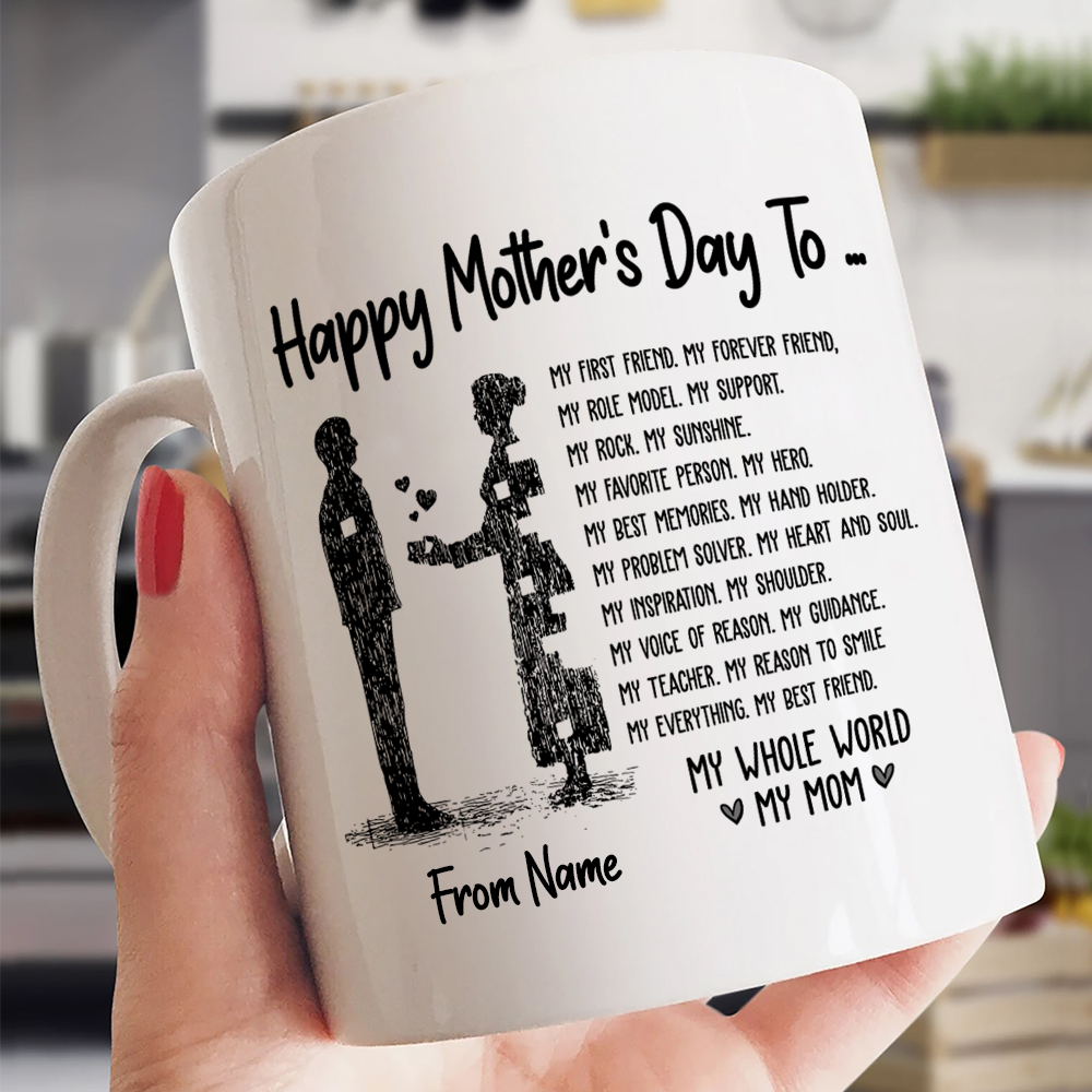 Personalized Happy Mother's Day To My Mom Mug From Son