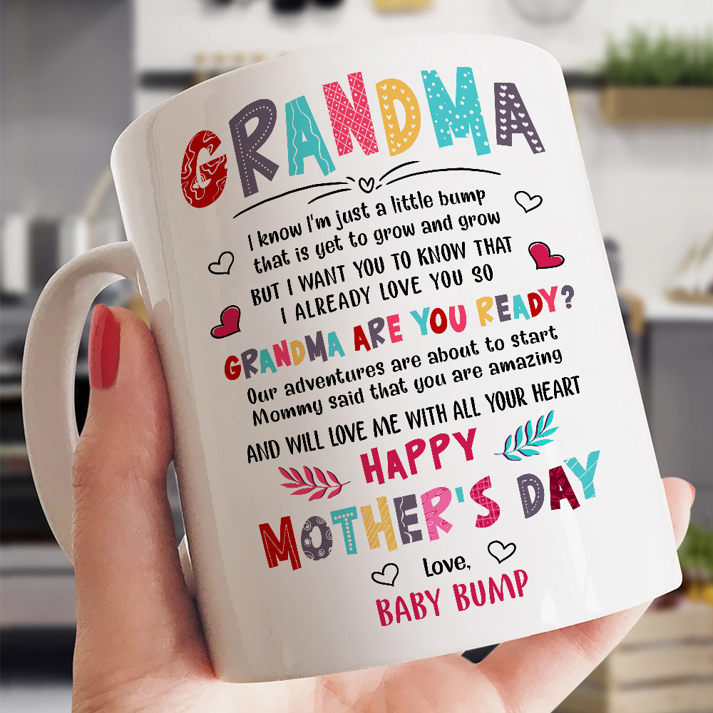 Grandma Are You Ready Happy Mother's Day Pattern Mug