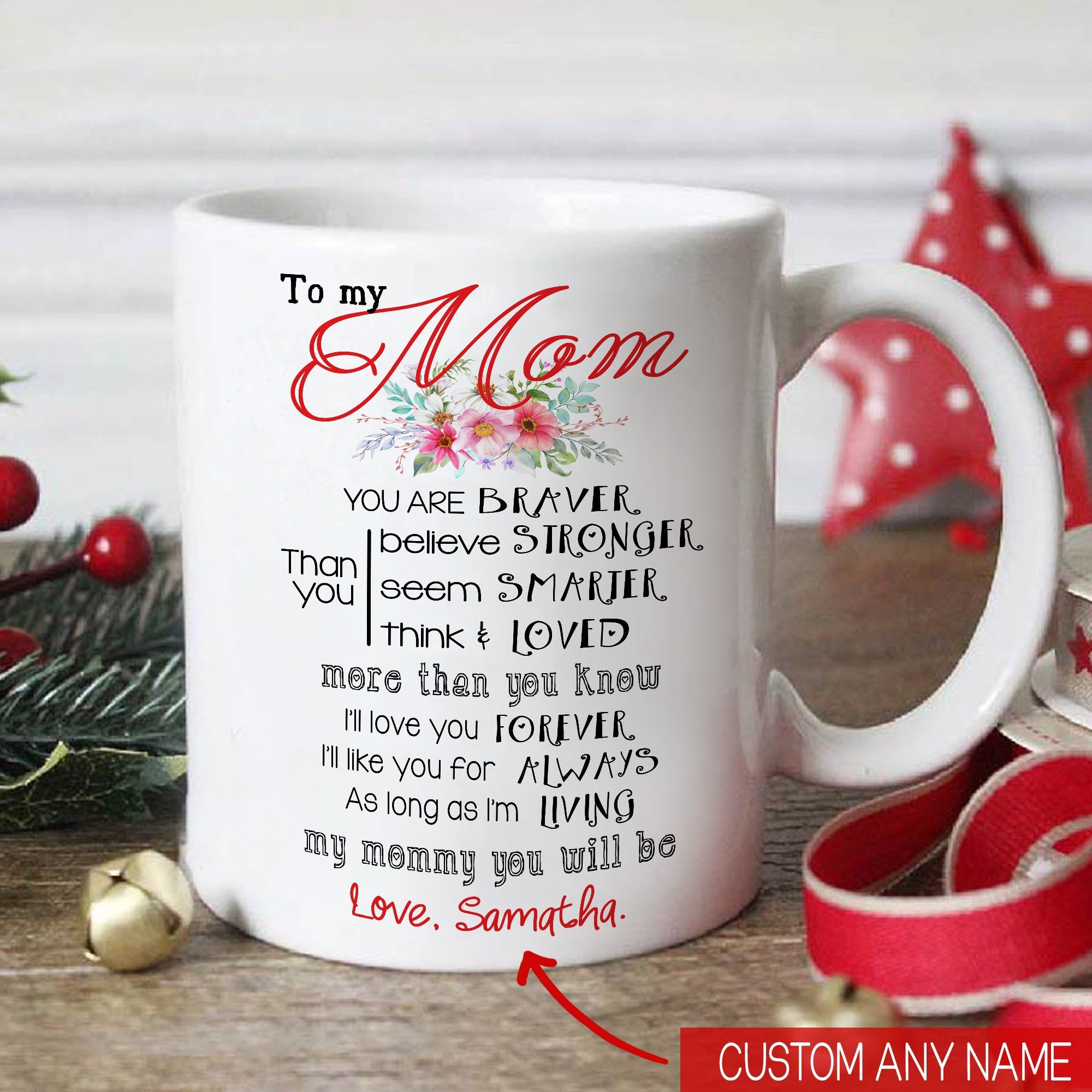 To Mom I'll Love You Forever And Like You For Always Personalized Mug