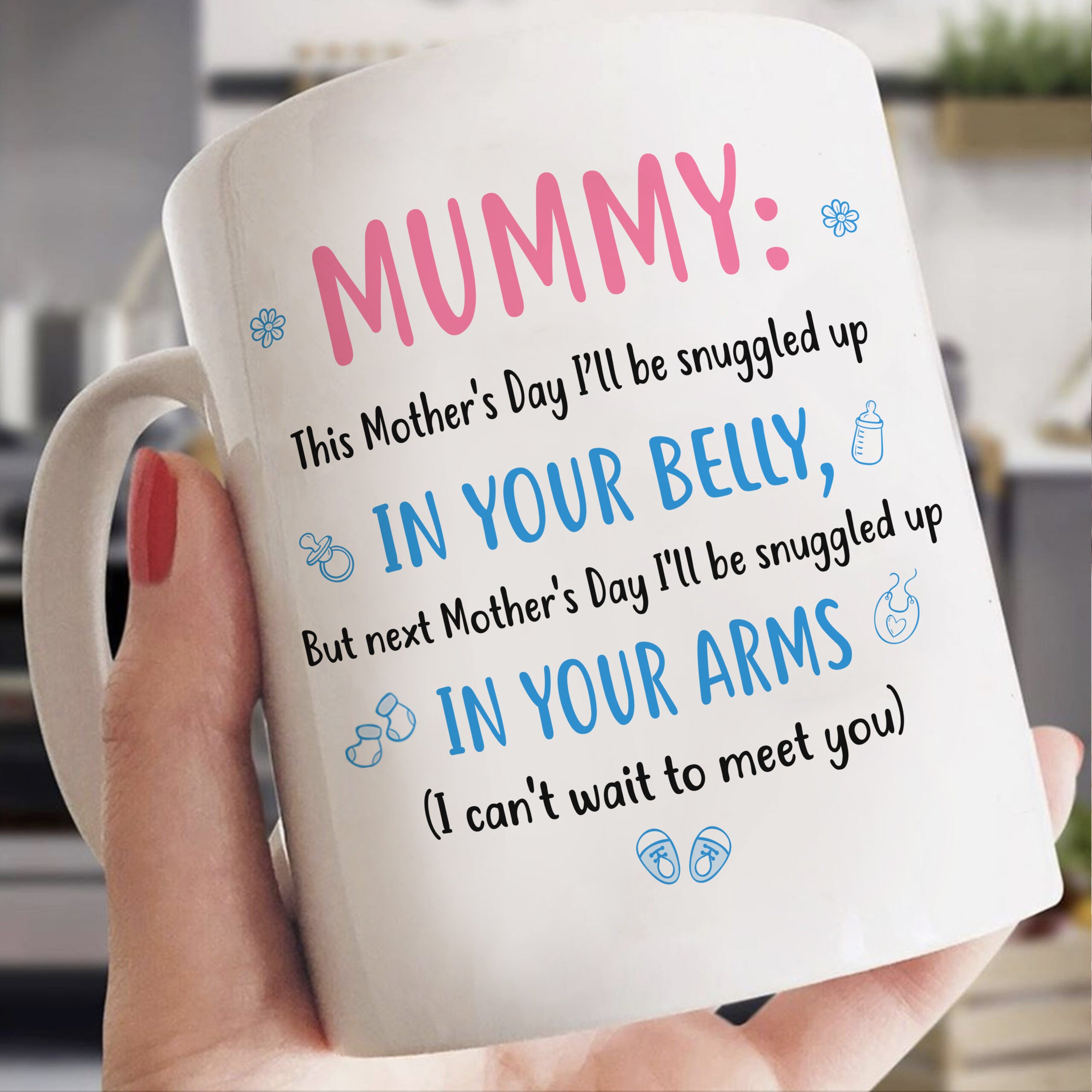 Mother's Day For Expecting Mum & Bump In Your Arms Mug