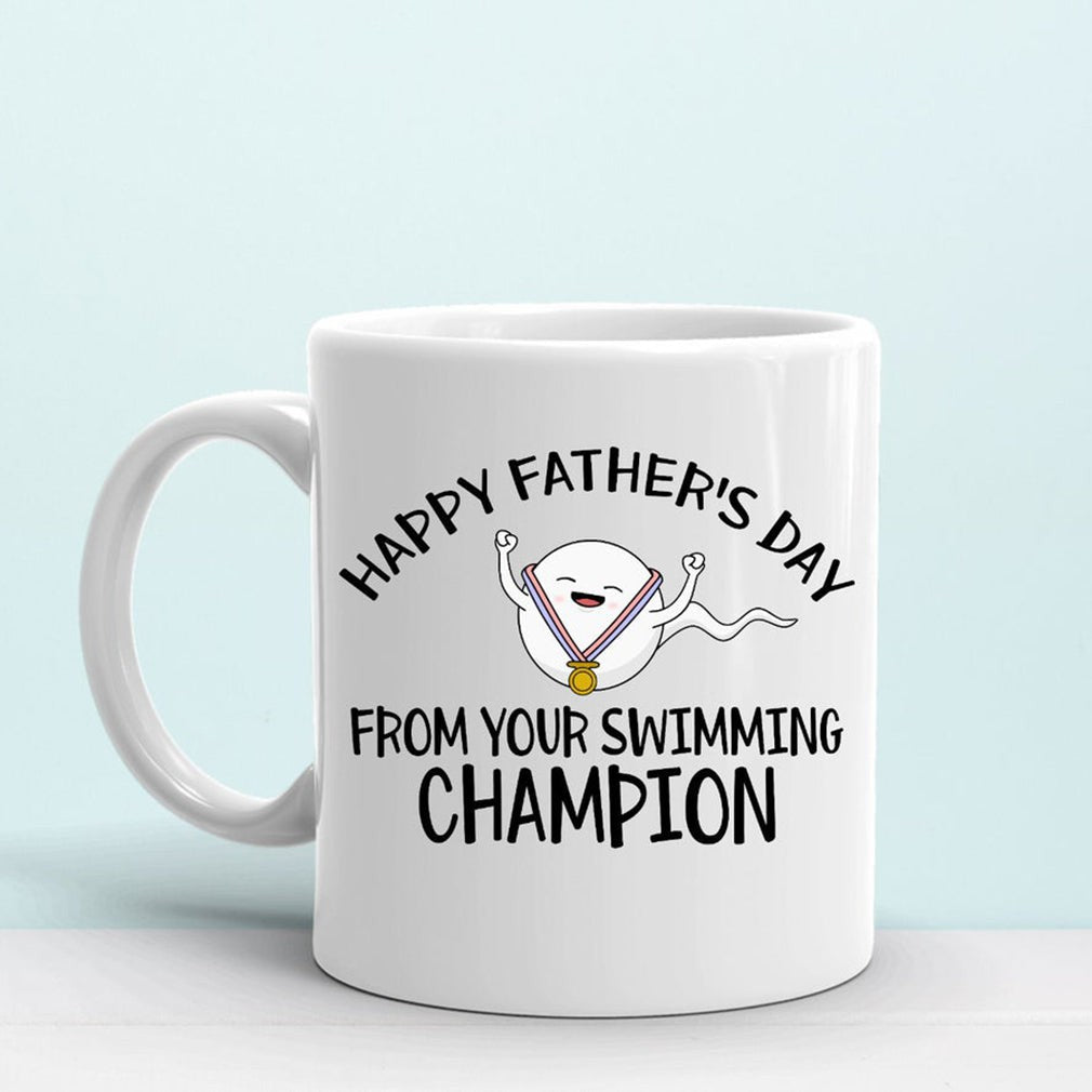 Happy Father's Day From Your Swimming Champion Mug Gift For Dad