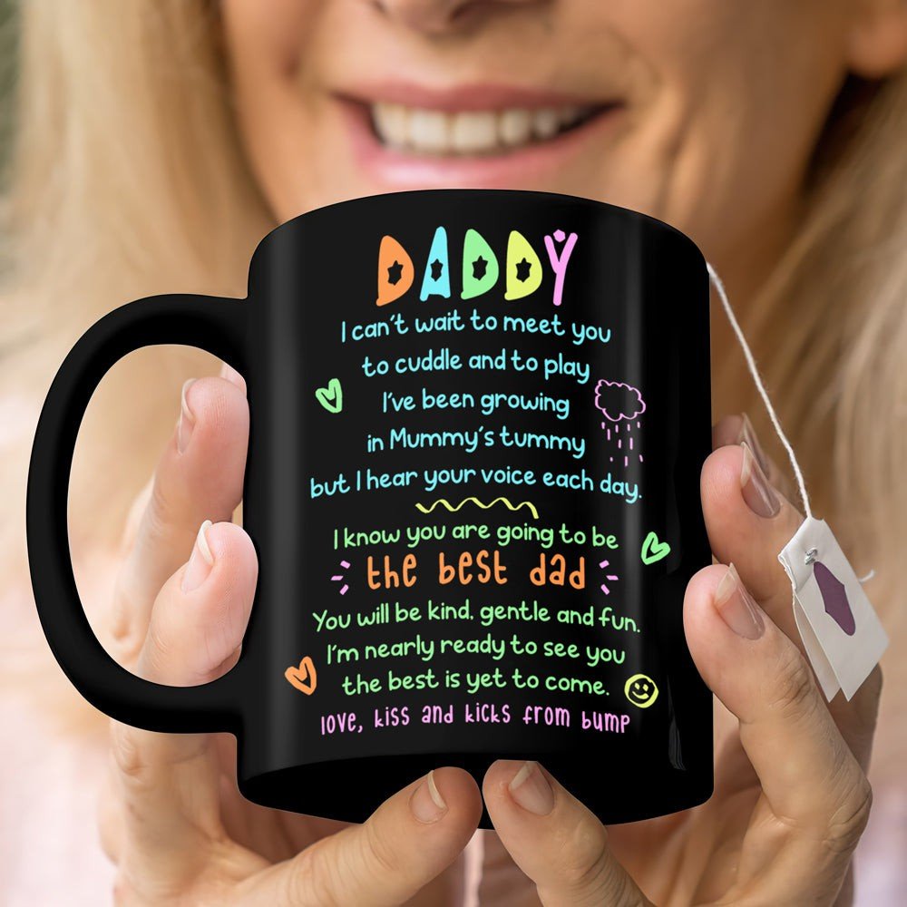 Gift For Expecting Dad From The Bump Growing In Mummy's Tummy Mug