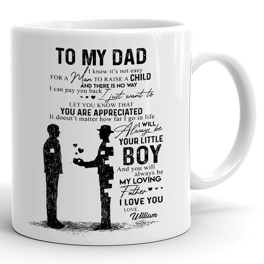 Personalized It's Not Easy To My Dad Mug From Son