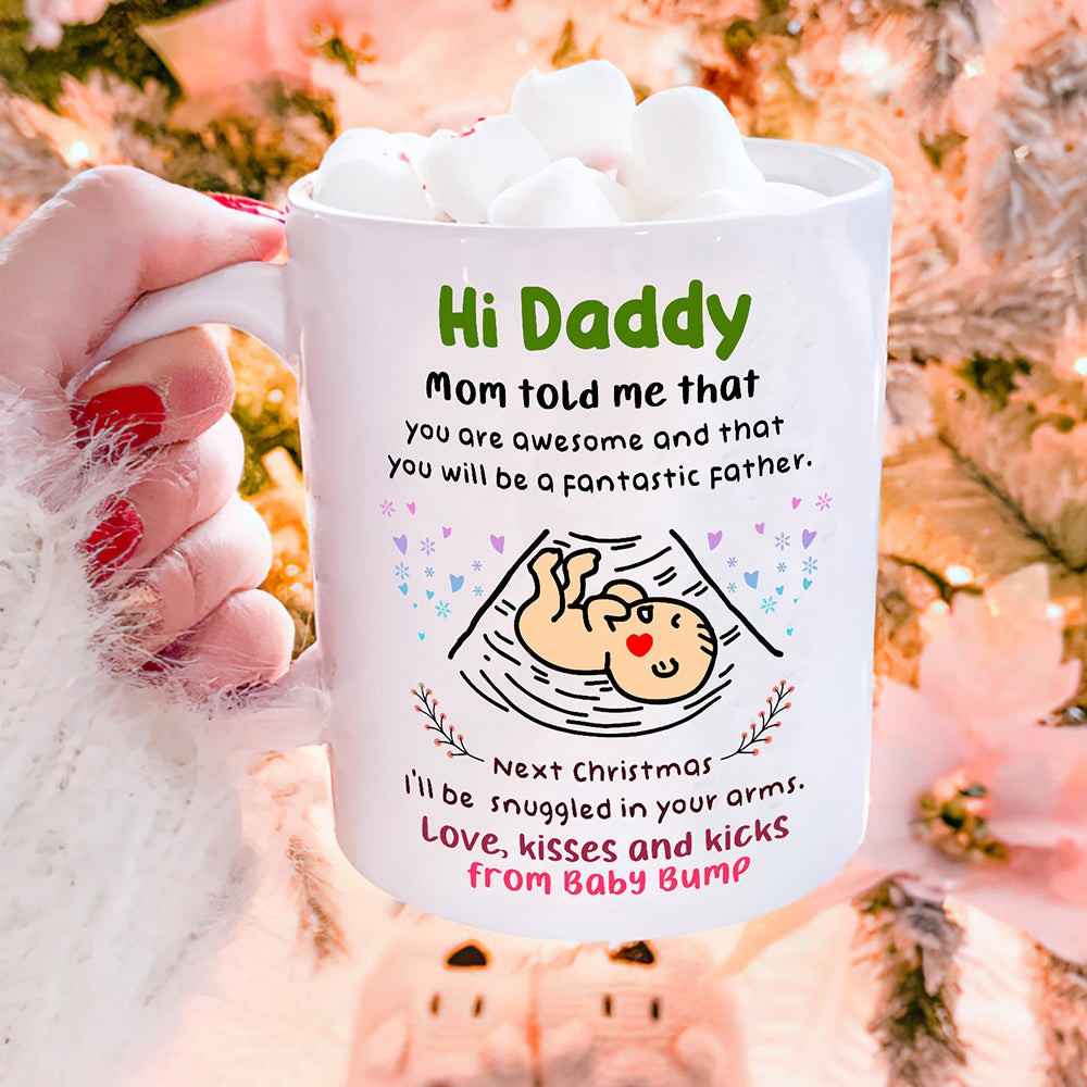 Gift For Dad To Be Love From Baby Bump Mug