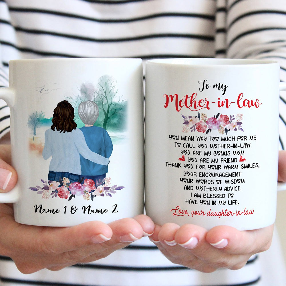 Personalized Thank You For Your Warm Smiles Mug Gift For Mother-in-law