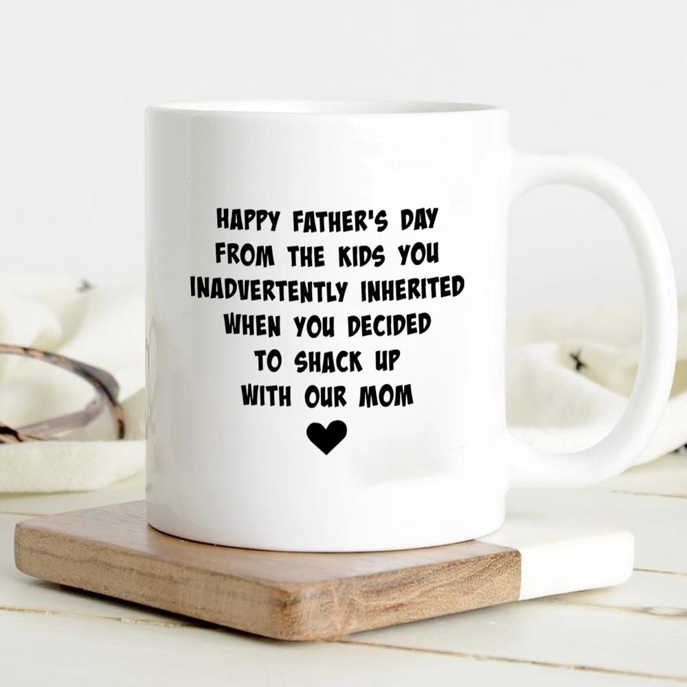 Father's Day From The Kids You Inadvertently Inherited Funny Mug