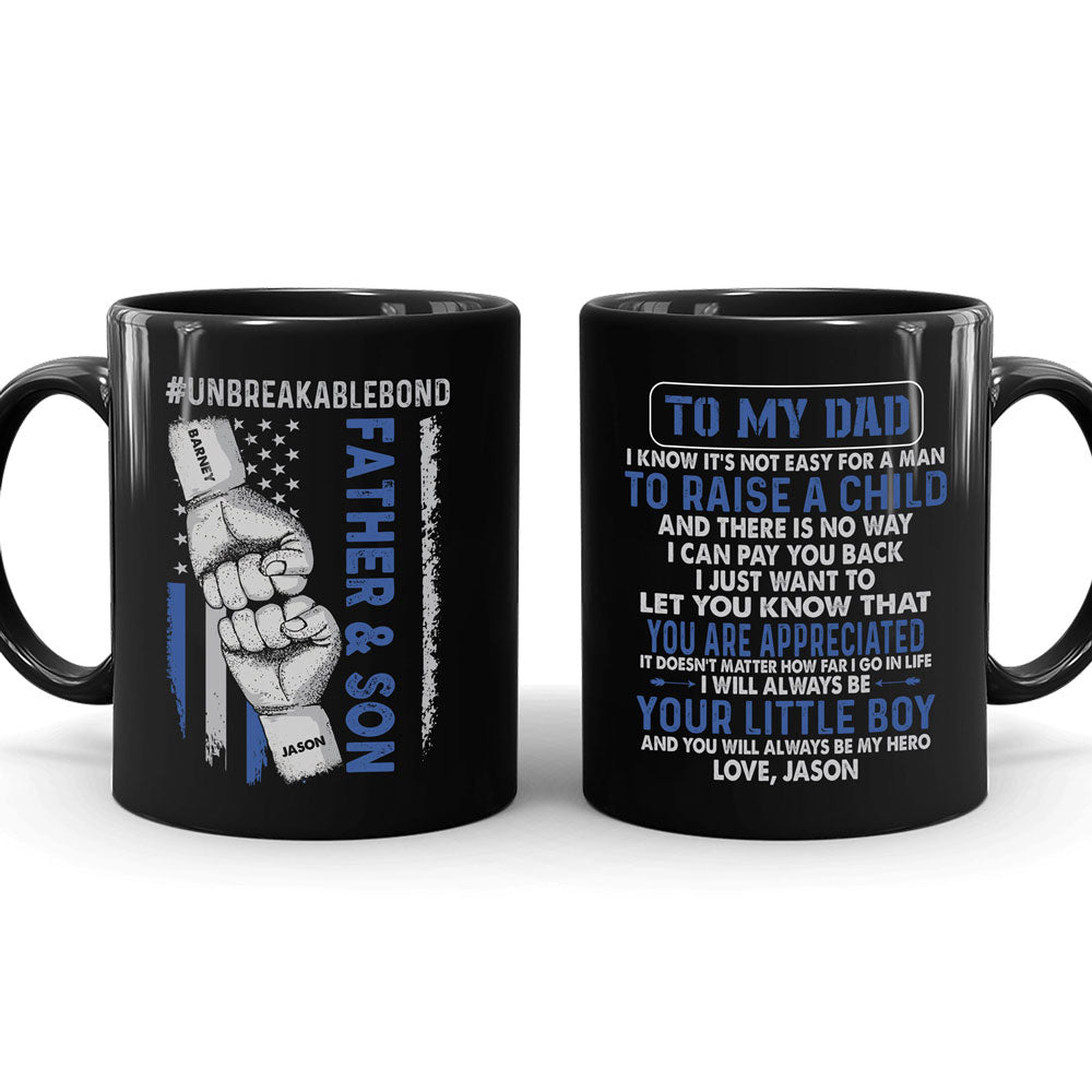 My Hero Meaningful Mugs Personalized Gift For Dad From Son