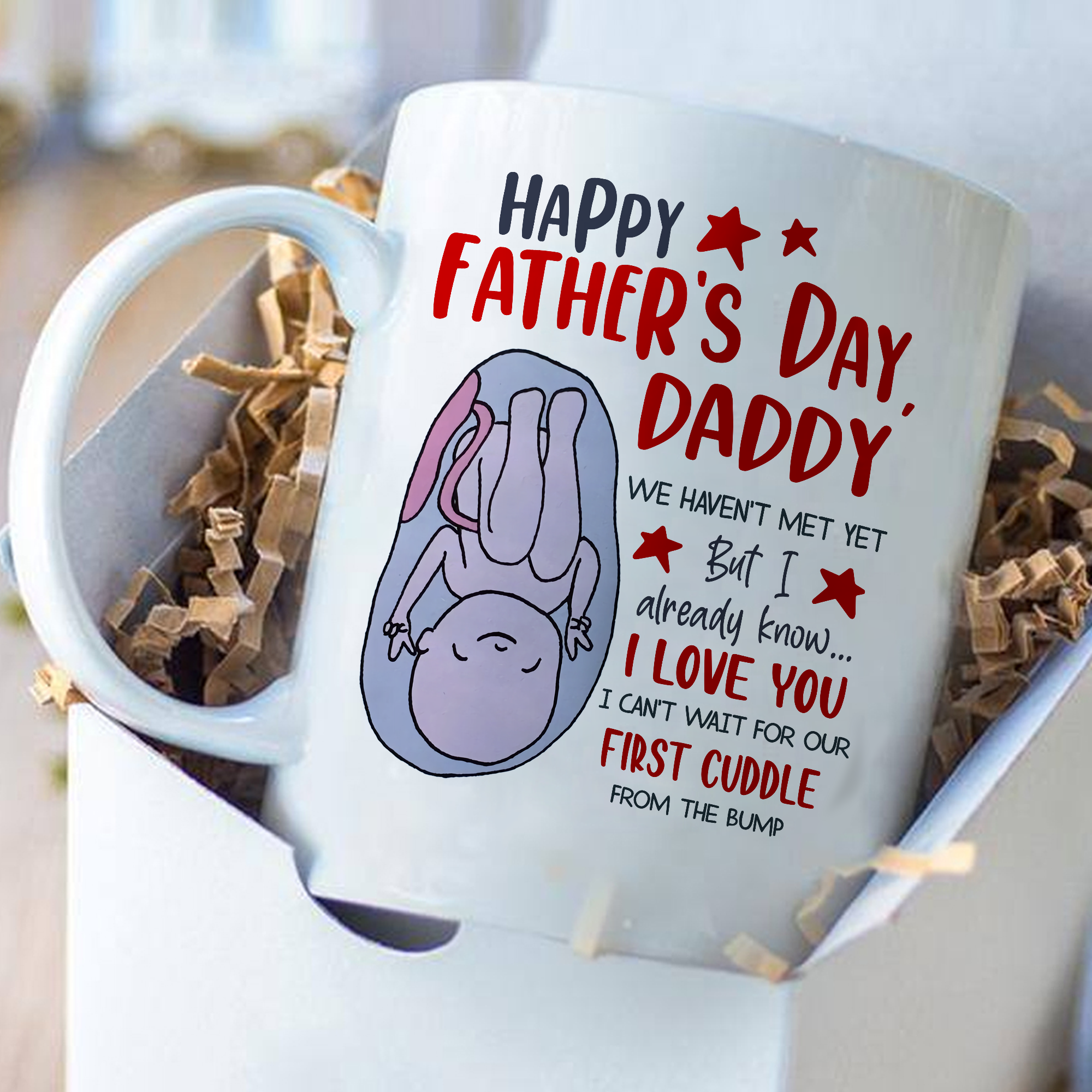 Gift For Dad To Be From The Bump I Already Know I Love You Mug