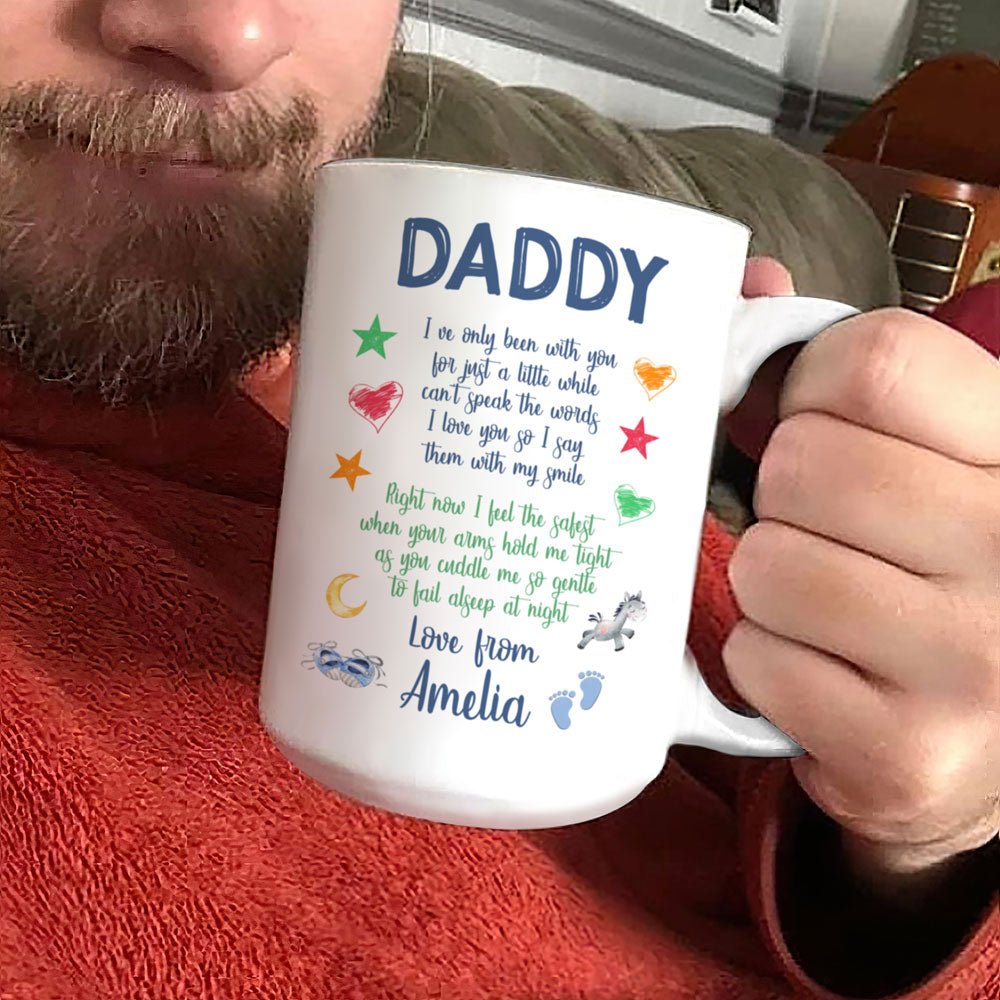 Safest When Your Arms Mugs Personalized Gift For New Dad