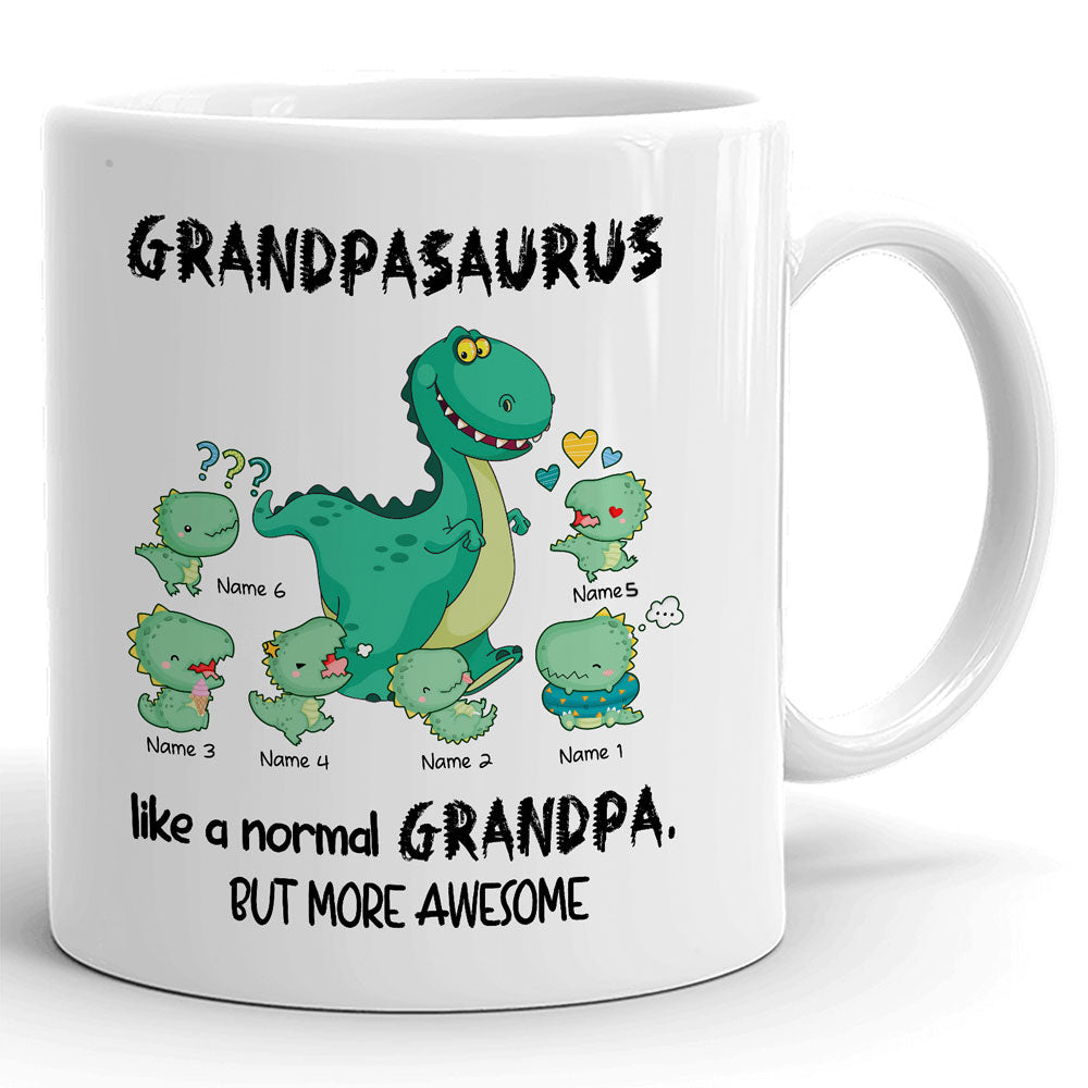 Grandpa Grandpasaurus more awesome Funny Personalized Mug