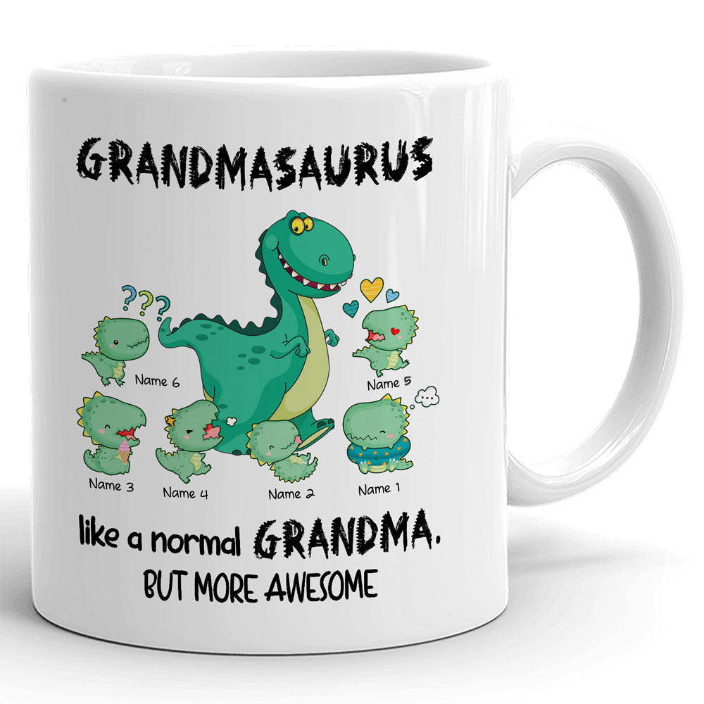 Grandma Grandmasaurus more awesome Funny Personalized Mug