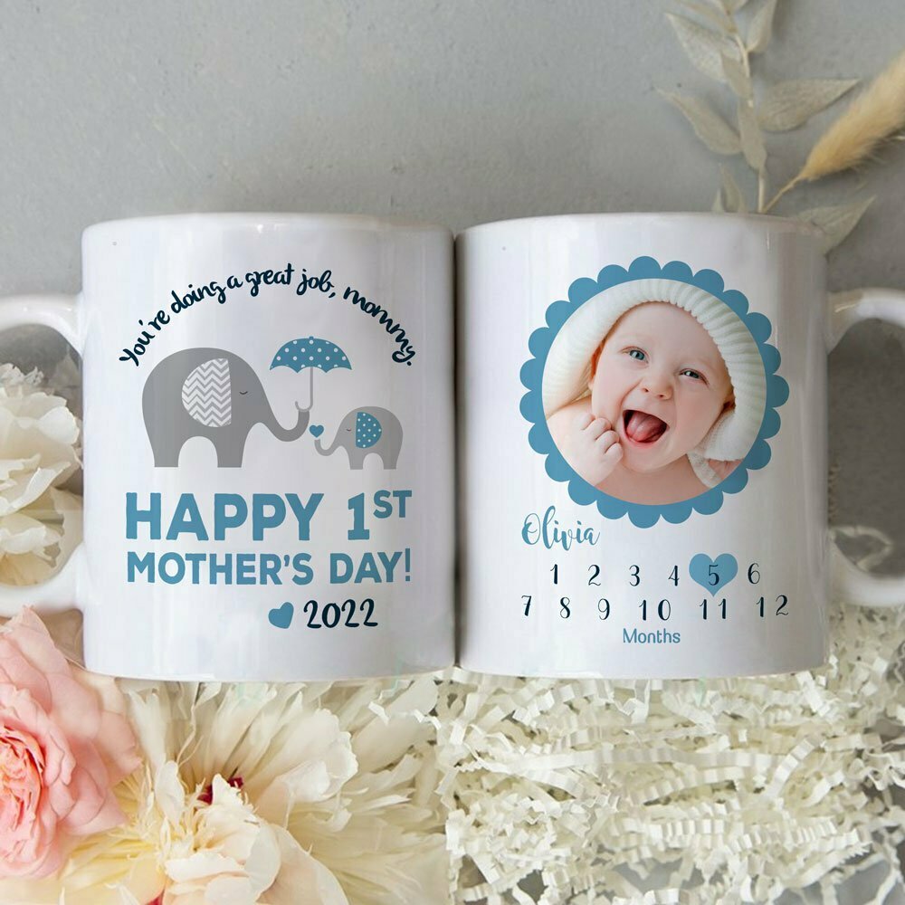 Personalized Happy First Mother's Day Gift For Mom First Time Mom Mug