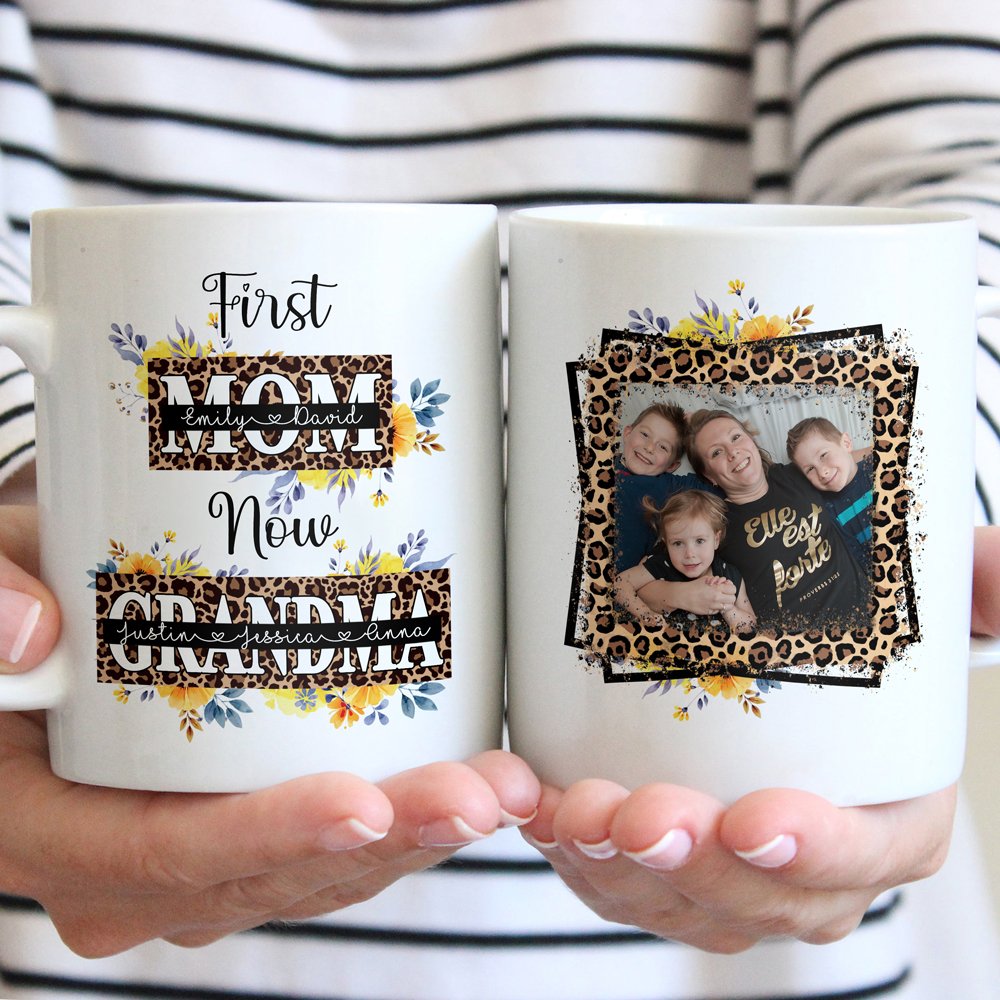 Personalized Gift For Grandma Est New Grandma Mug