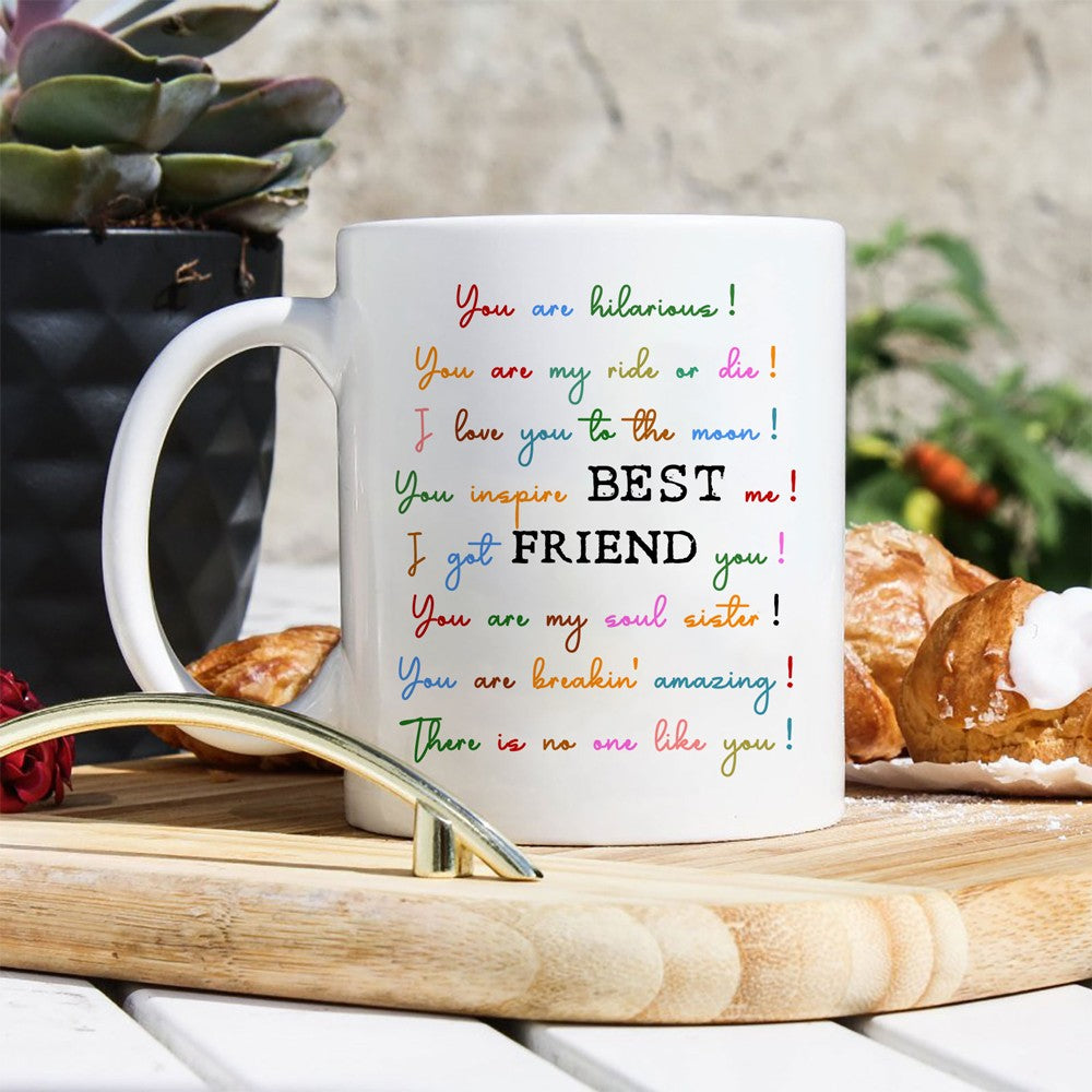 Gift For Best Friend Mug, Best Friend Gift, Positive Affirmations Mug