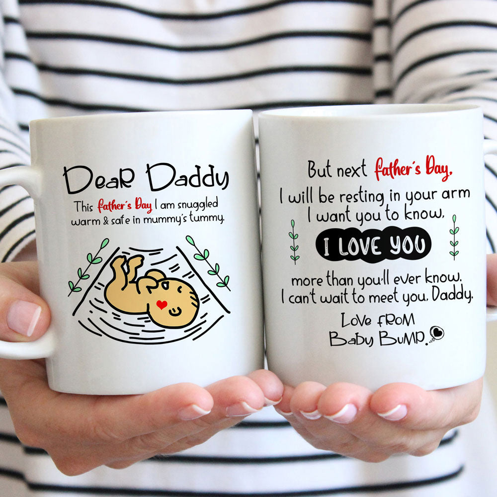 Resting In Daddy's Arms Mug Father's Day Gift For Dad