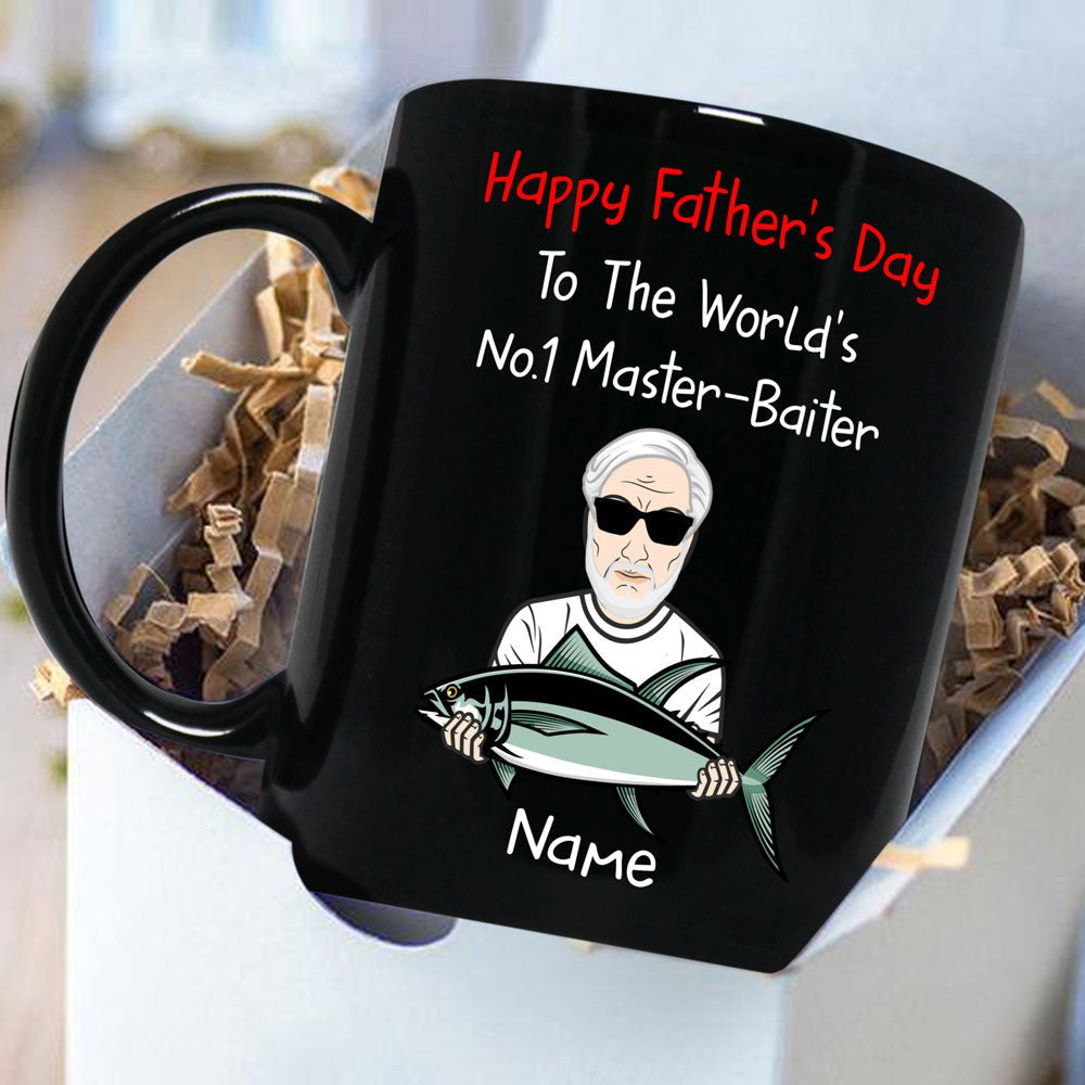 Happy Father's Day To The World's No.1 Master-Baiter Personalized Mug