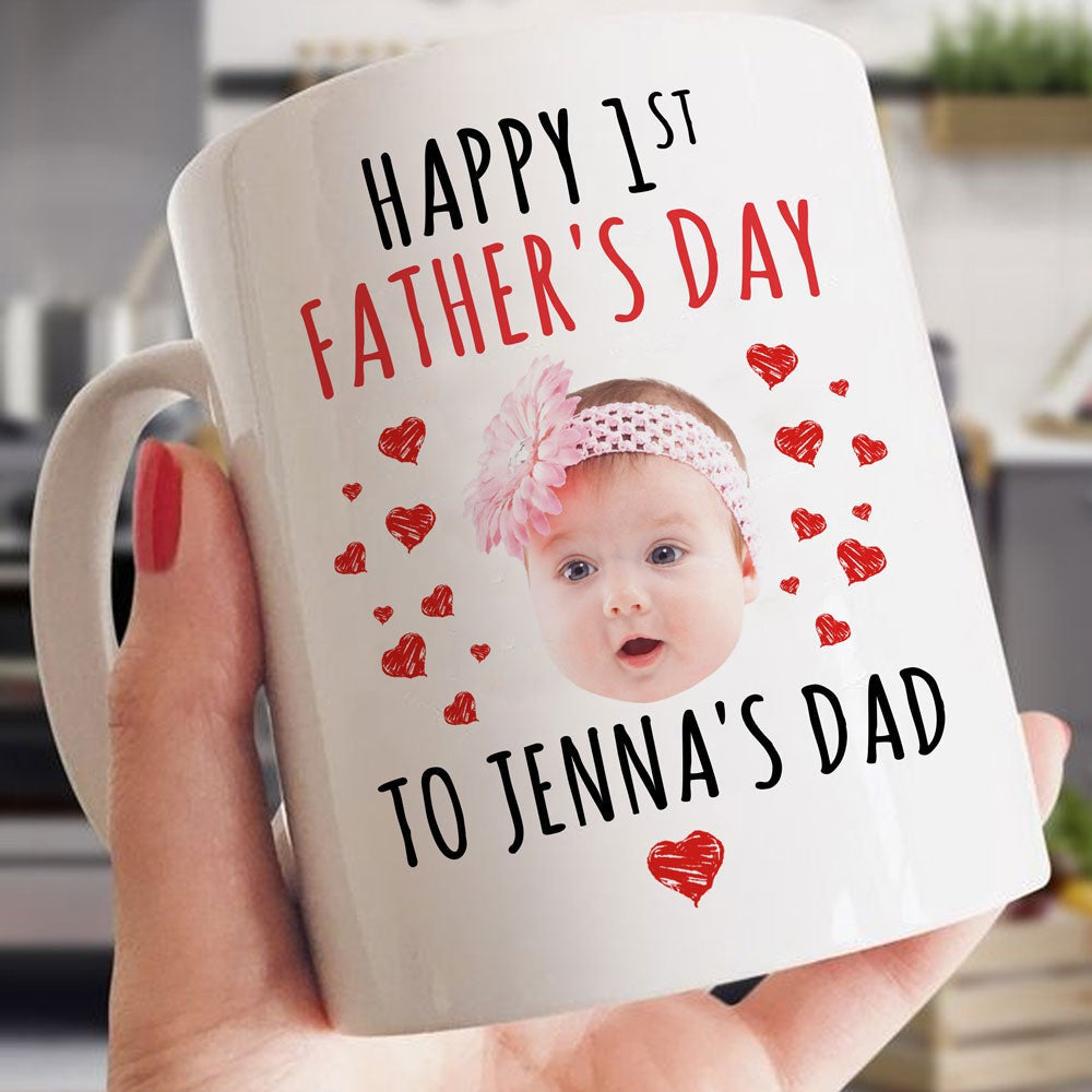 Personalized Happy 1st Father's Day Mug