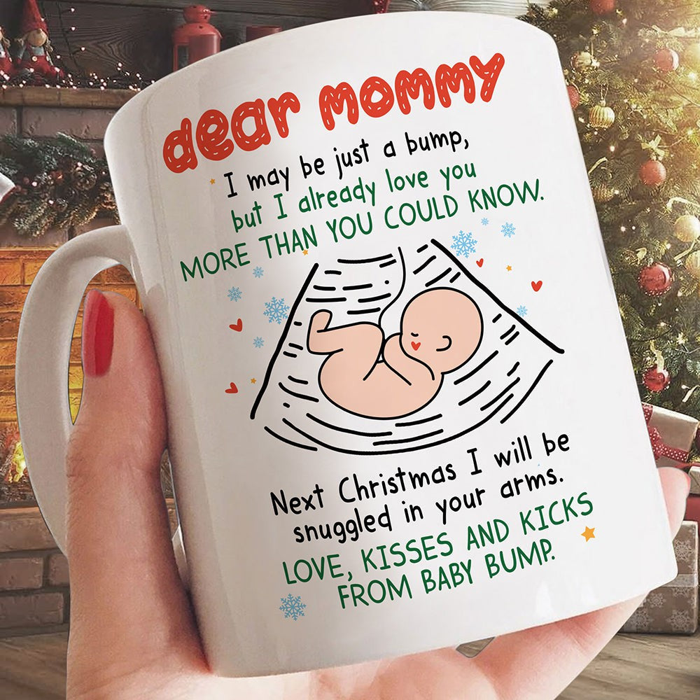 Christmas Gift For Mom To Be I May Be Just A Bump Mug