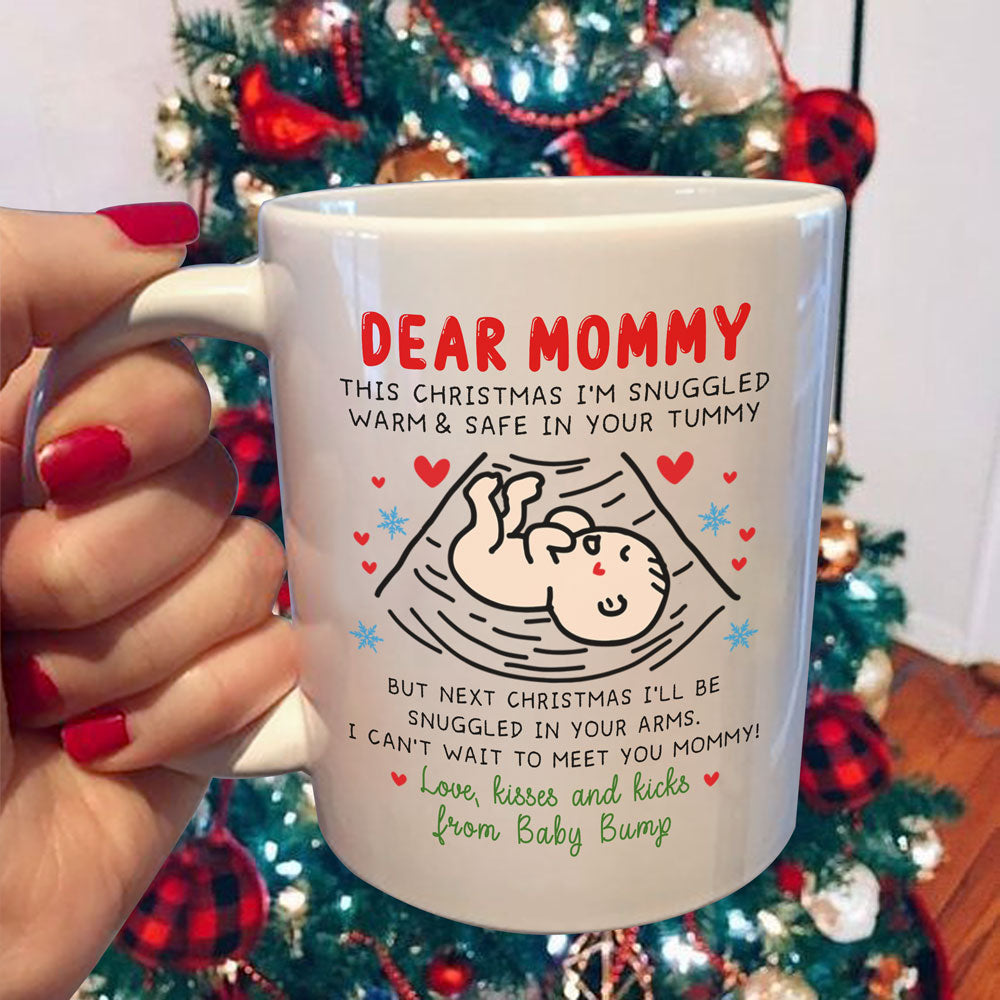 Christmas Gift For  Mom To Be Can't Wait To Meet You Mug