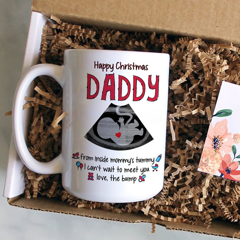 Christmas Gift For Expecting Dad Inside Mommy's Tummy Mug