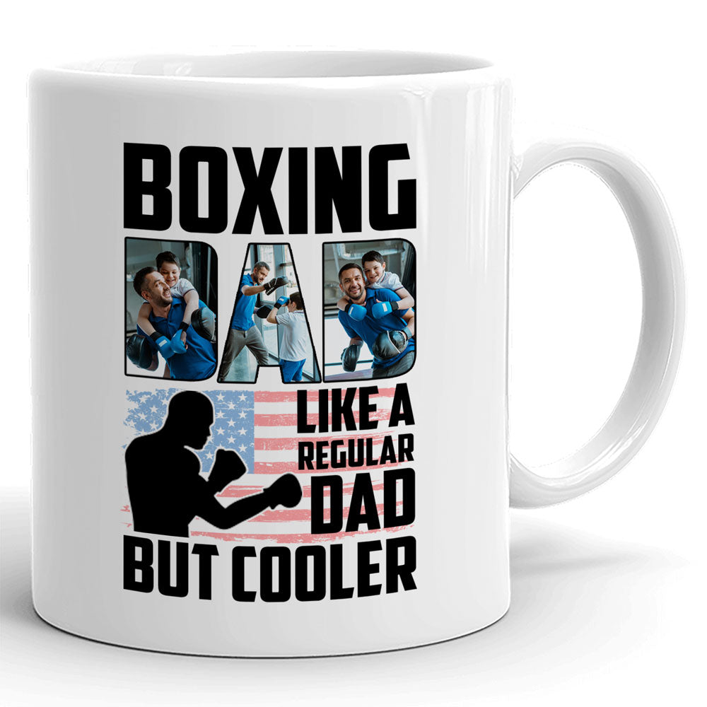 Boxing Dad Regular But cooler Gift From Children Personalized Mug