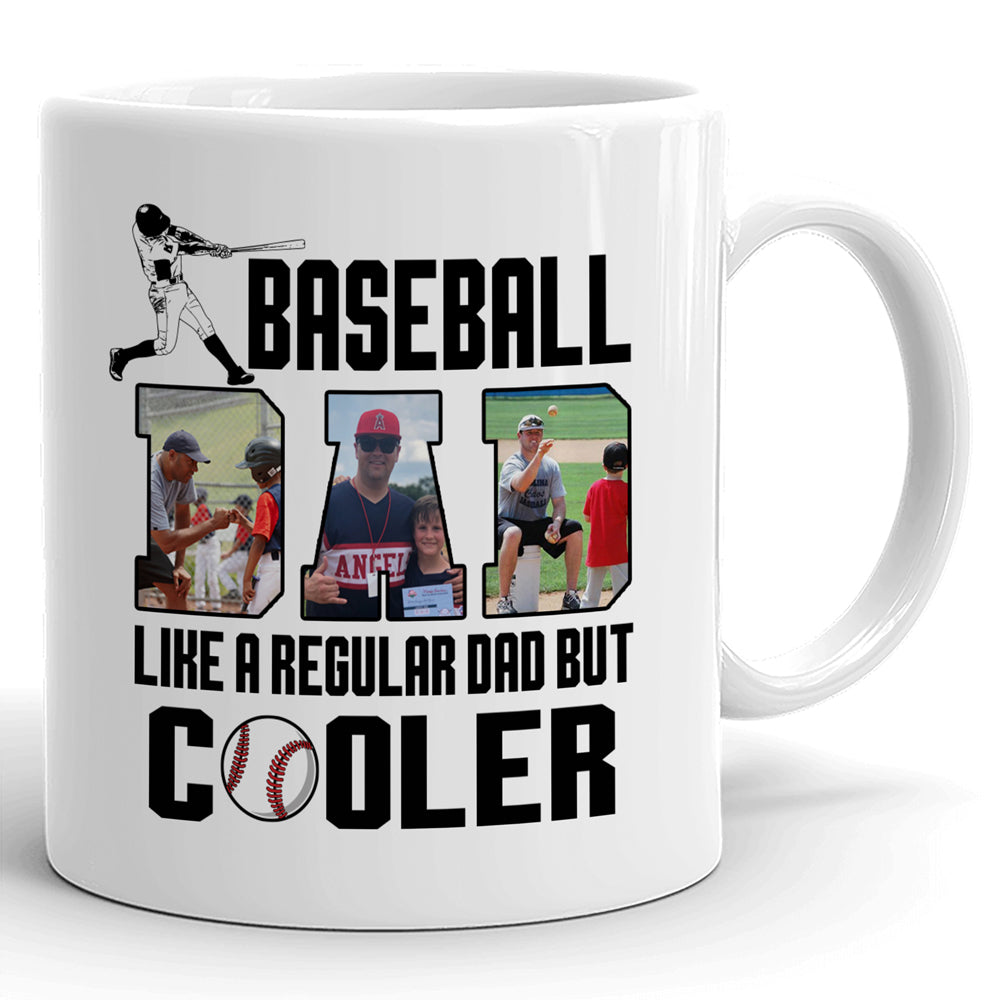 Baseball Dad Regular But Cooler Gift From Children Personalized Mug