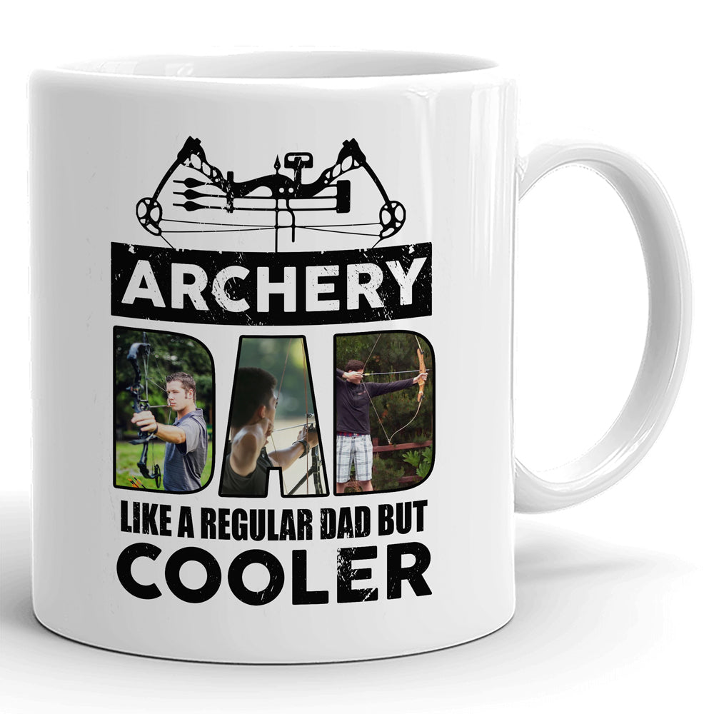 Archery Dad Regular But cooler Gift From Children Personalized Mug