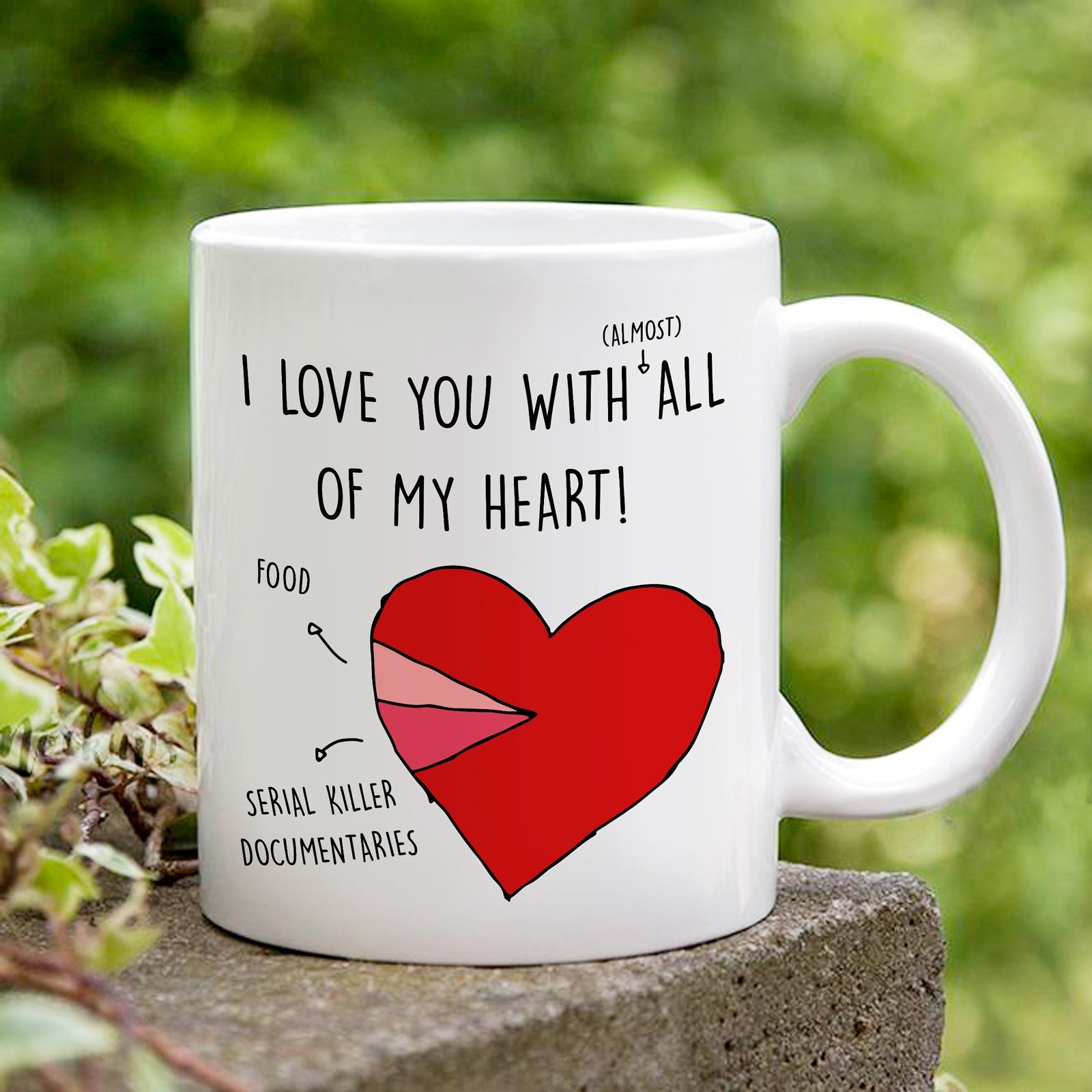 Valentine's Day Gift For Couple I Love You With All Of My Heart Mug