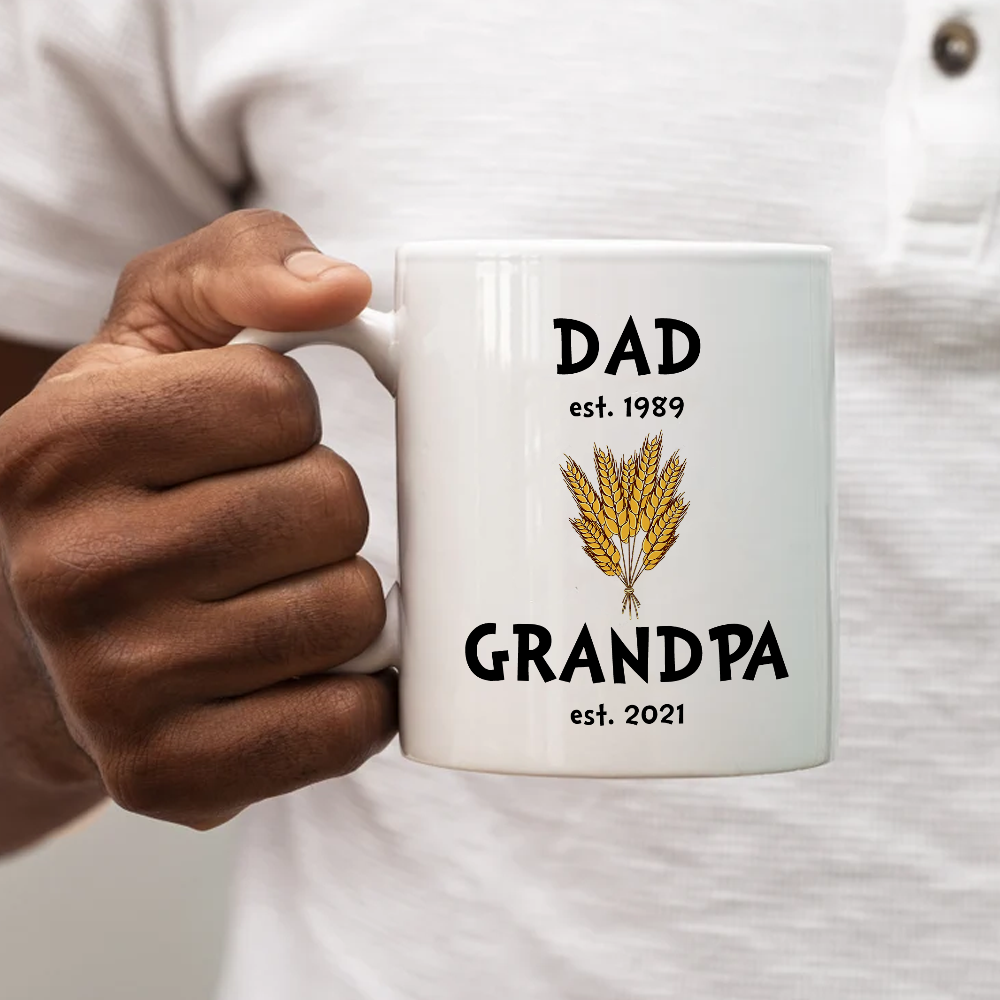 Personalized Dad Promote To Grandpa New Grandpa Mug Gift For First Time Grandpa