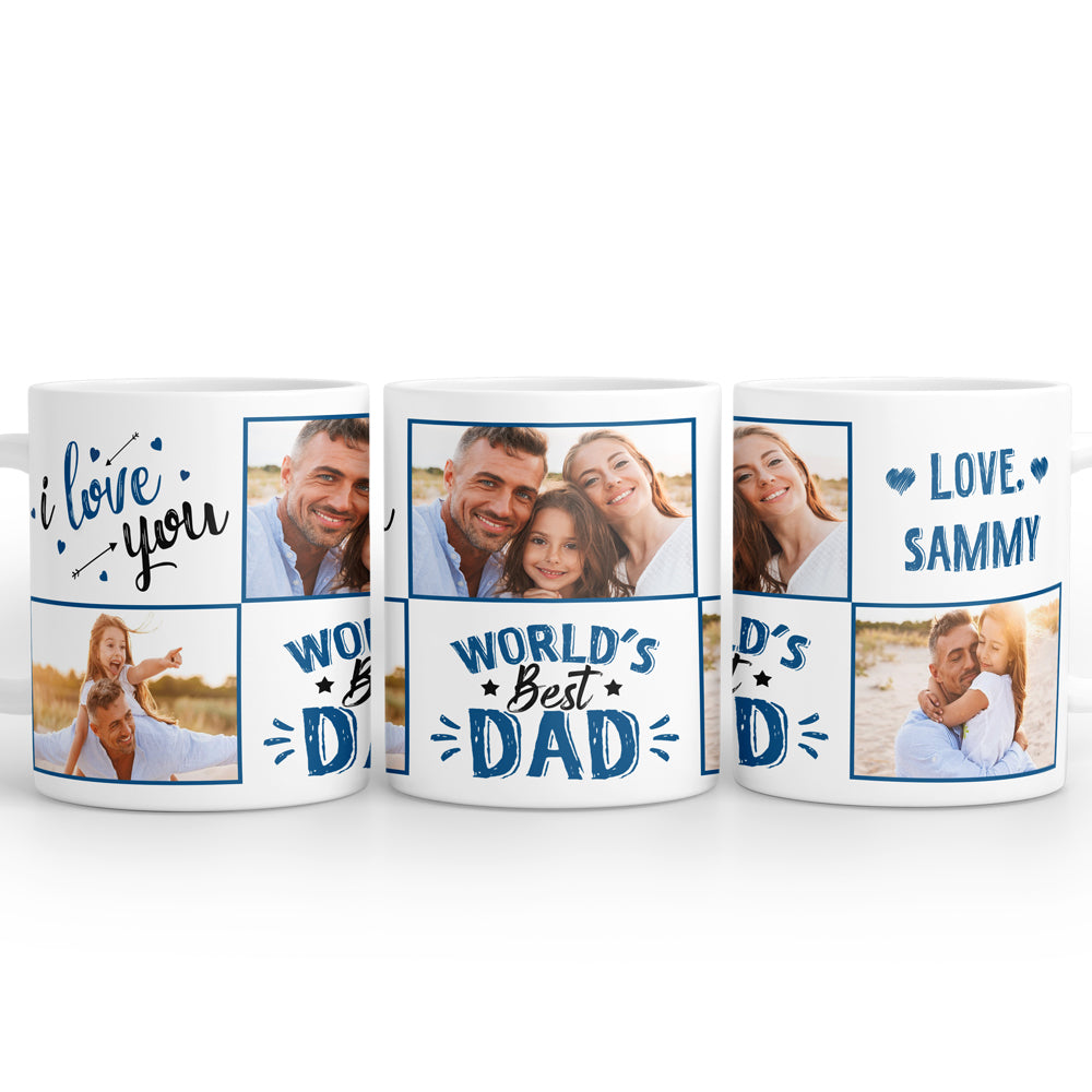 World's Best Dad Ever Mugs Personalized Gift For Dad