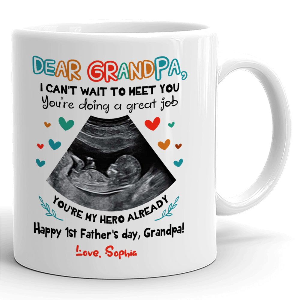 New Grandpa To Be First Time Father's Day Grandfather Personalized Mug