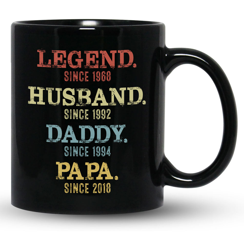 Legend Husband Dog Dad Daddy Papa Grandpa Personalized Mug